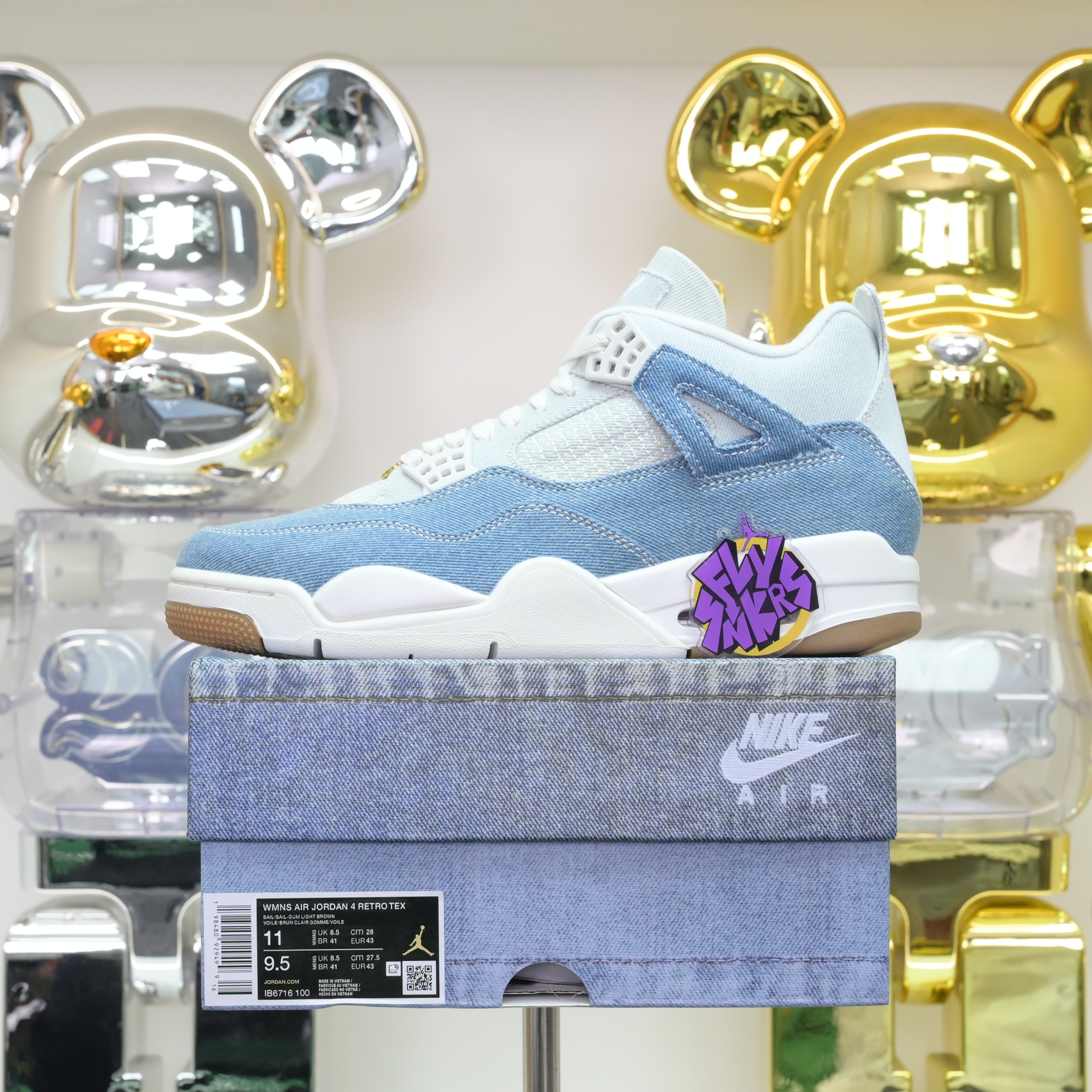 Air Jordan 4 Denim“Worn Blue” IB6716-100