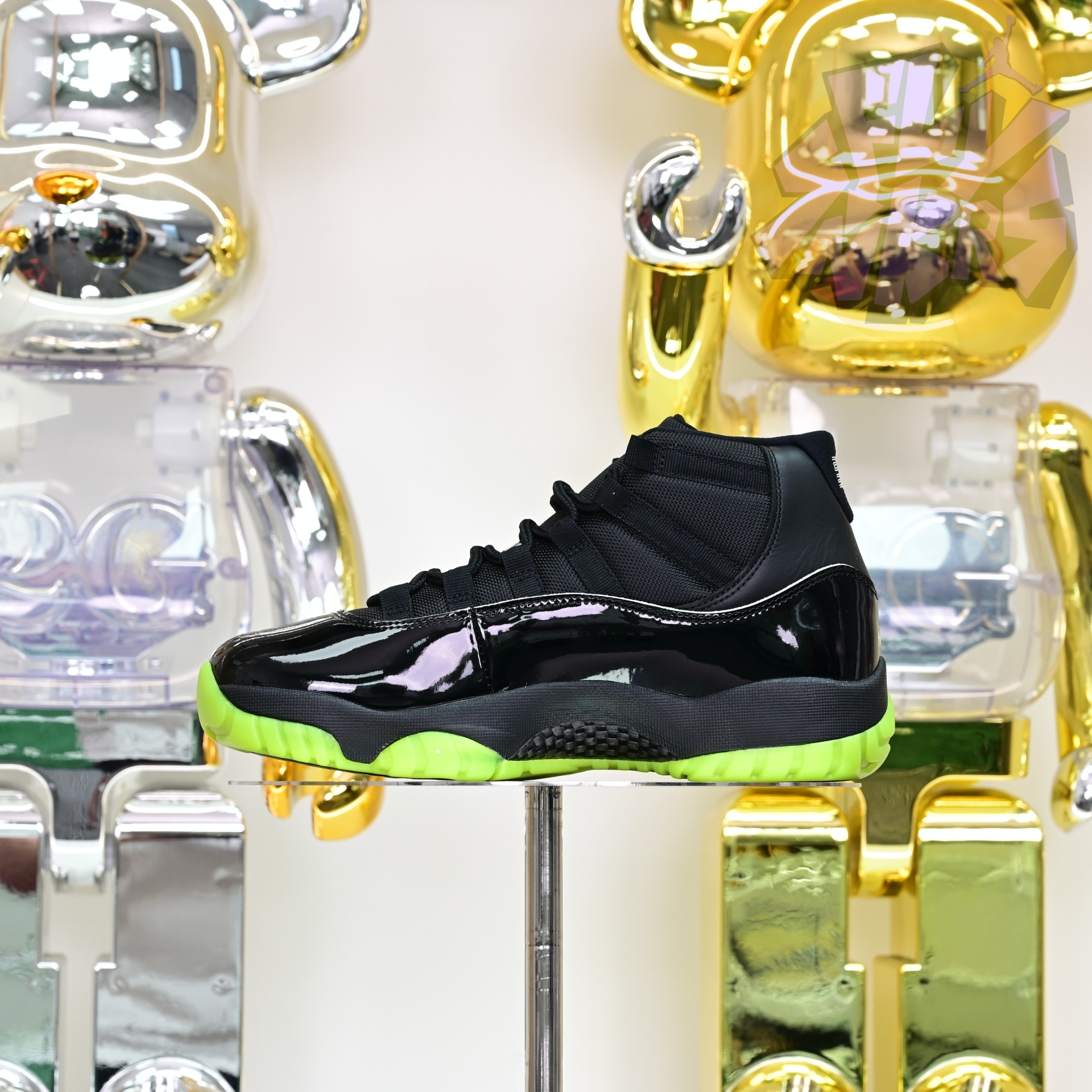 Air Jordan 11 GS Black/Barely Volt   CT8012-003