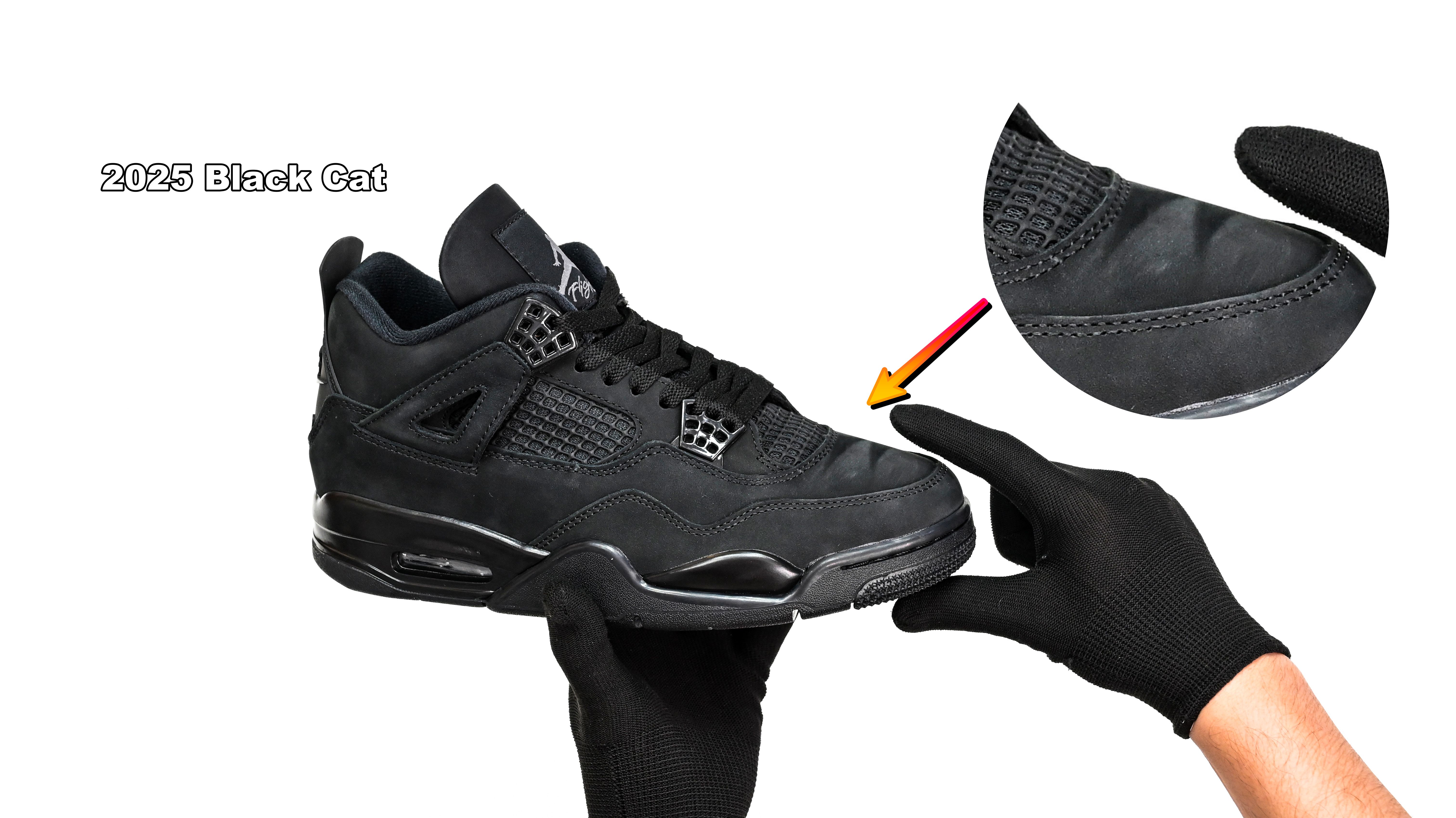 AIR JORDAN 4 RETRO 'BLACK CAT' 2025   FV5029-010