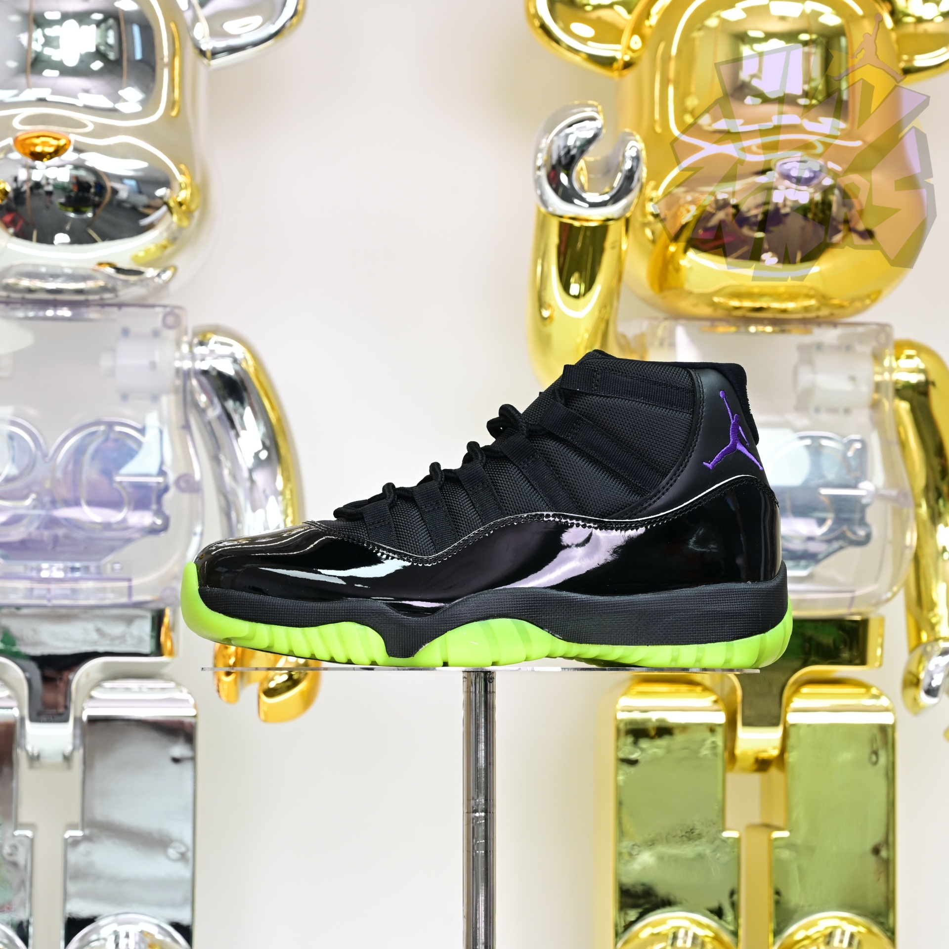 Air Jordan 11 GS Black/Barely Volt   CT8012-003