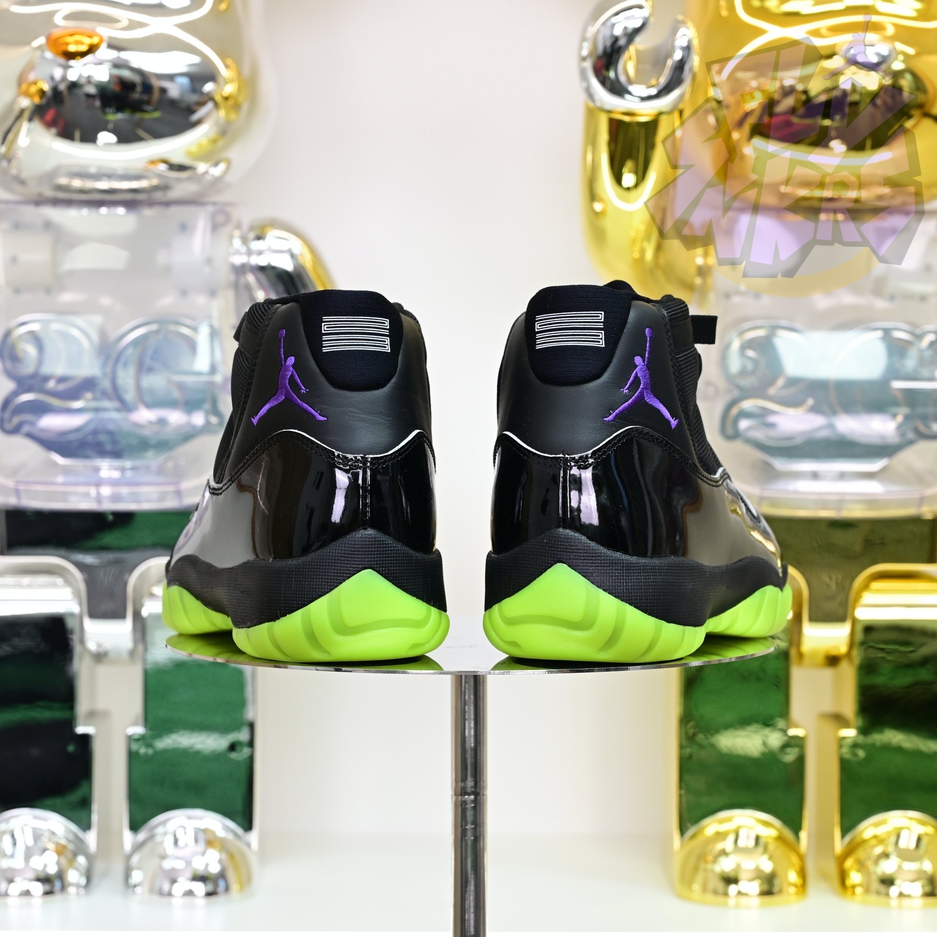 Air Jordan 11 GS Black/Barely Volt   CT8012-003