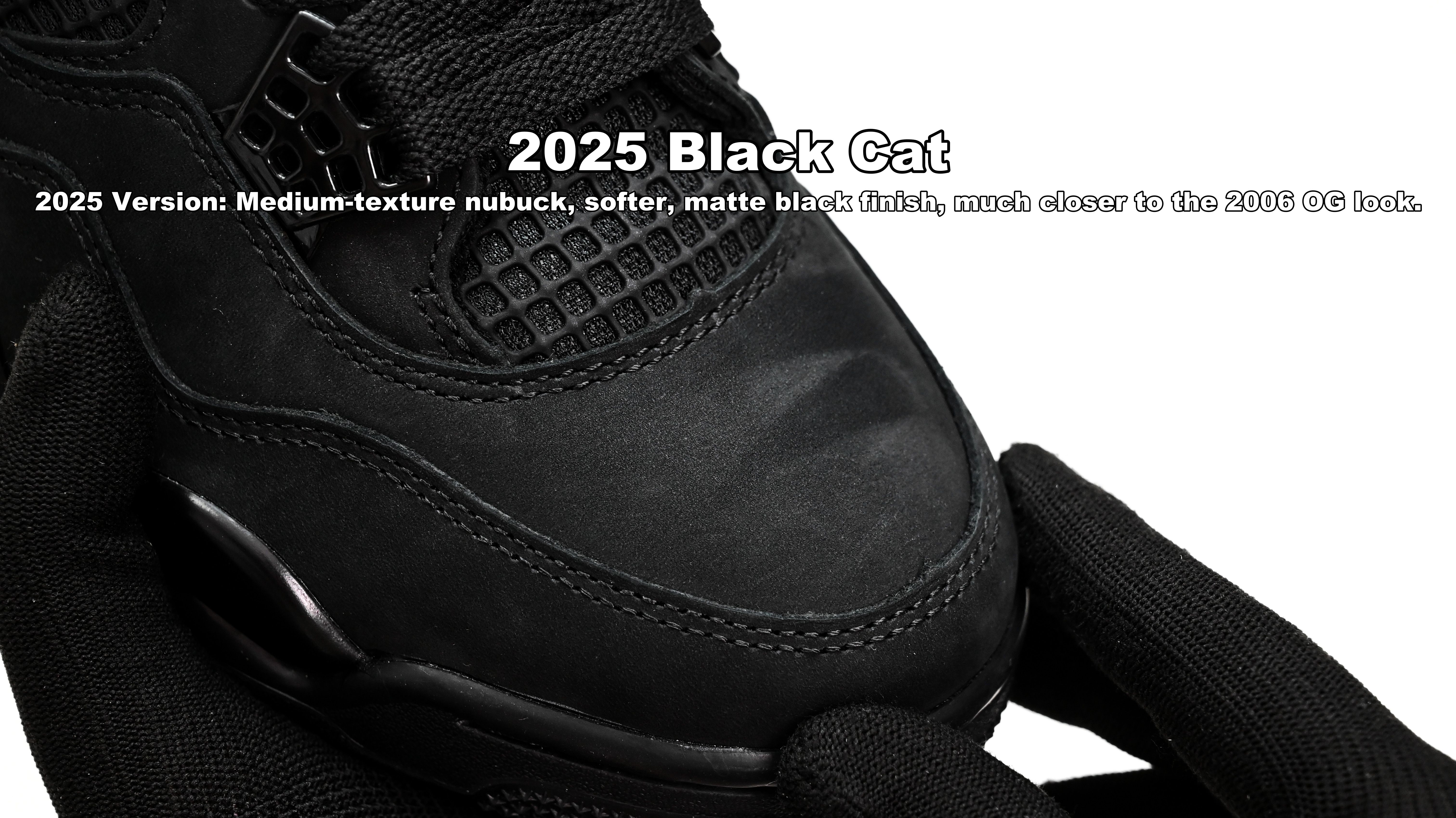 AIR JORDAN 4 RETRO 'BLACK CAT' 2025   FV5029-010