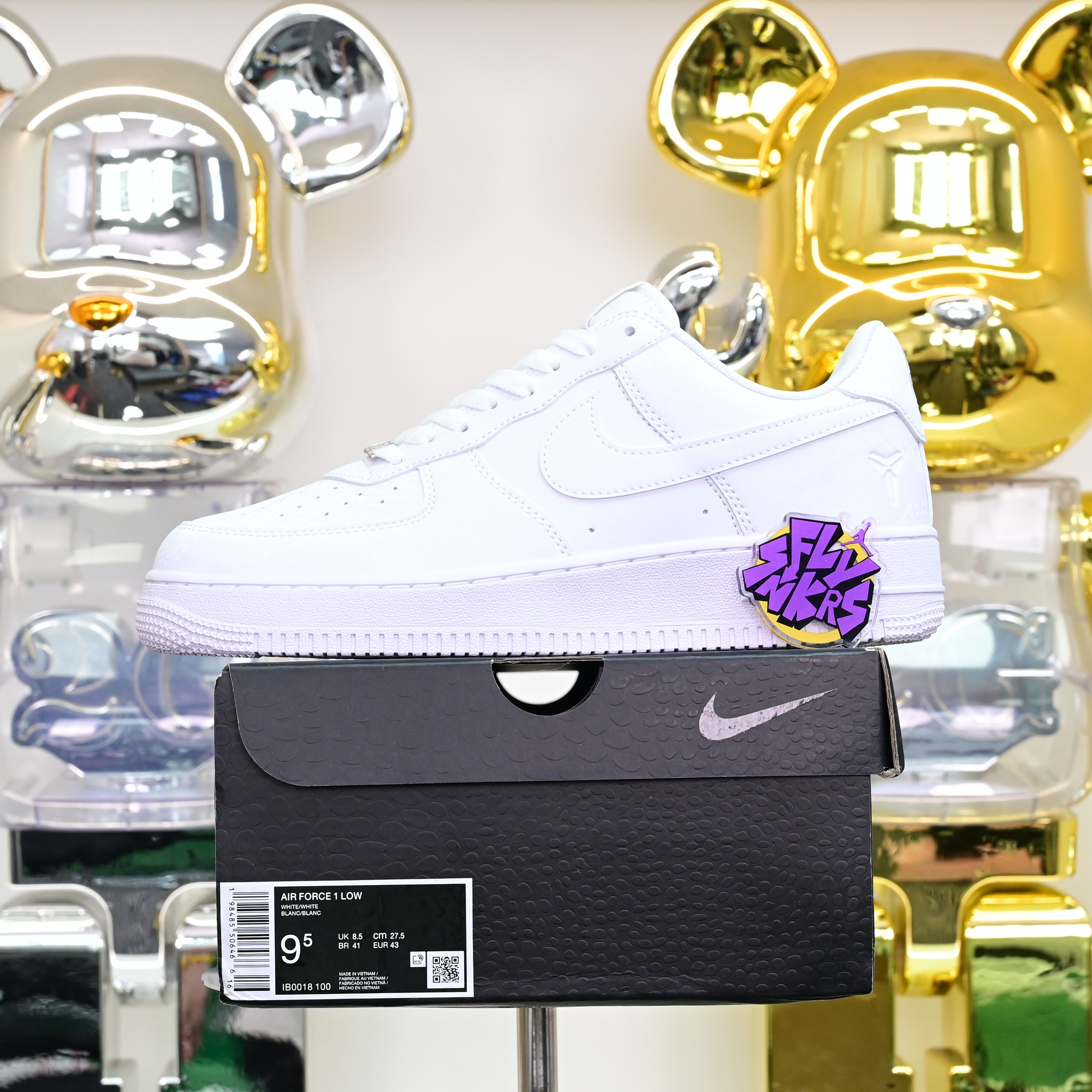 Nike Air Force 1 Low Kobe Forever White  IB0018-100