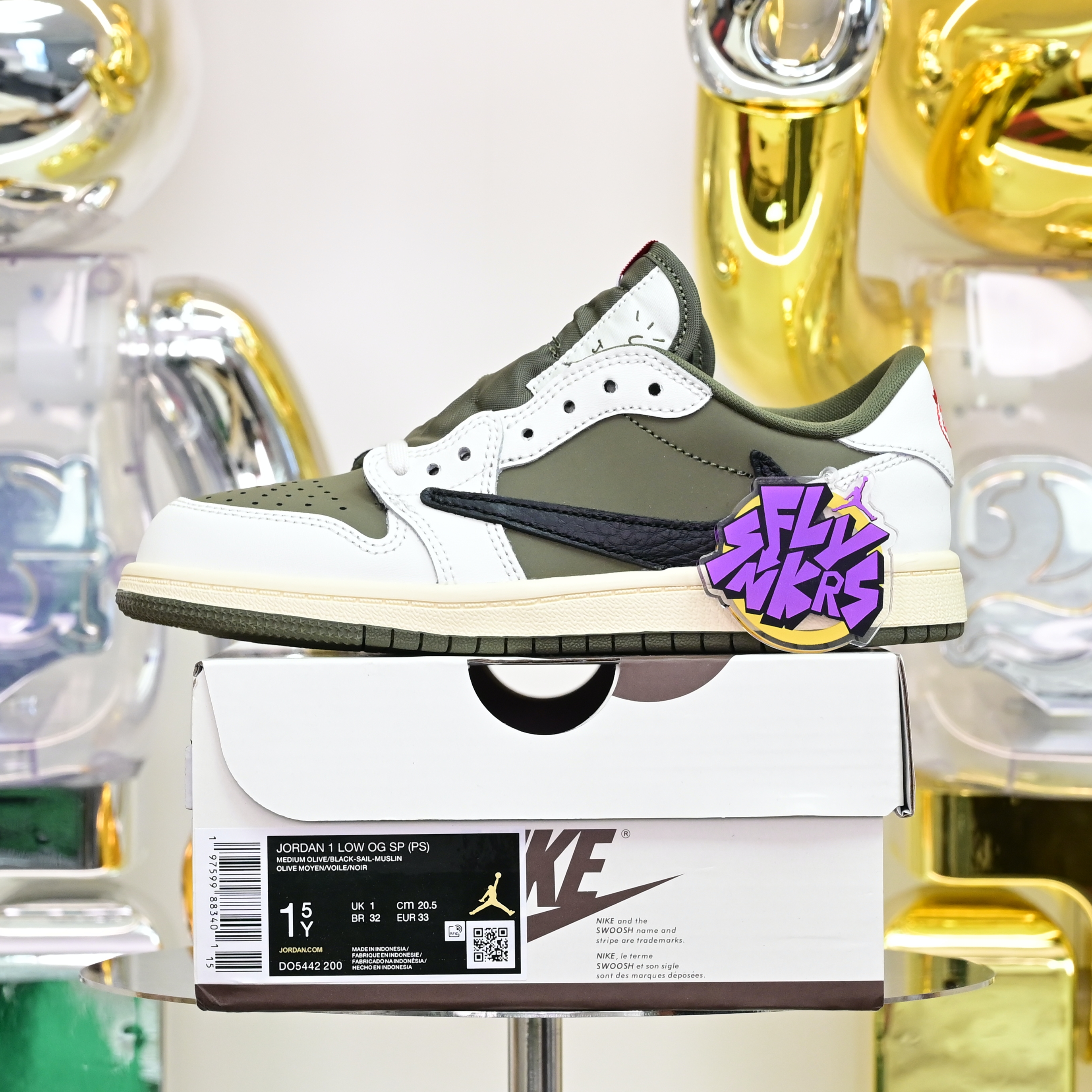Kids Shoes Travis Scott x  Air Jordan 1 Low OG SP DO5442-200