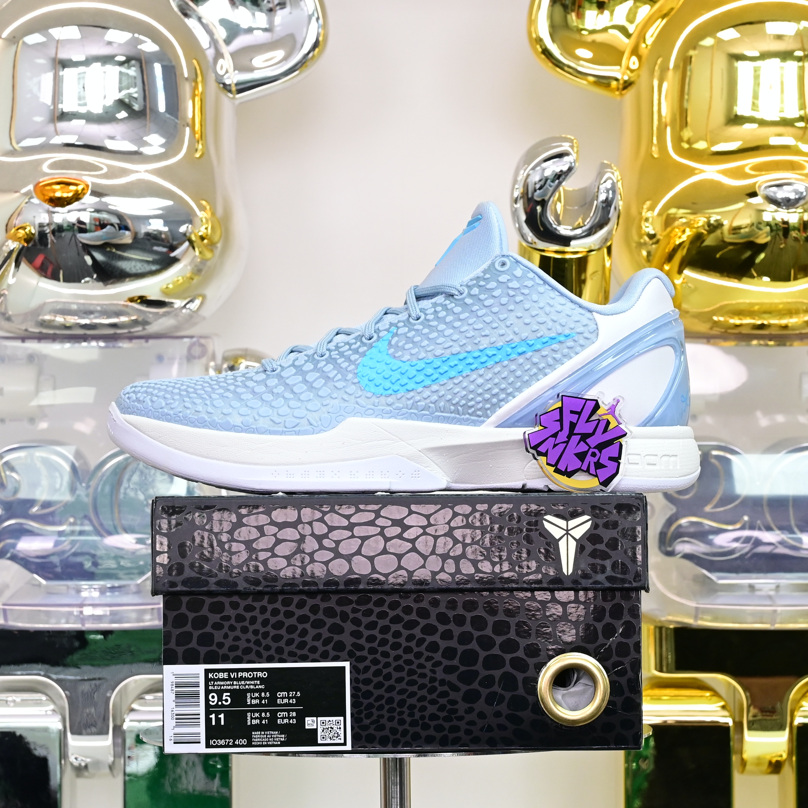 Caitin Clark Nike Kobe 6 EM IO3672-400  科比6 浅蓝 IO3672-400