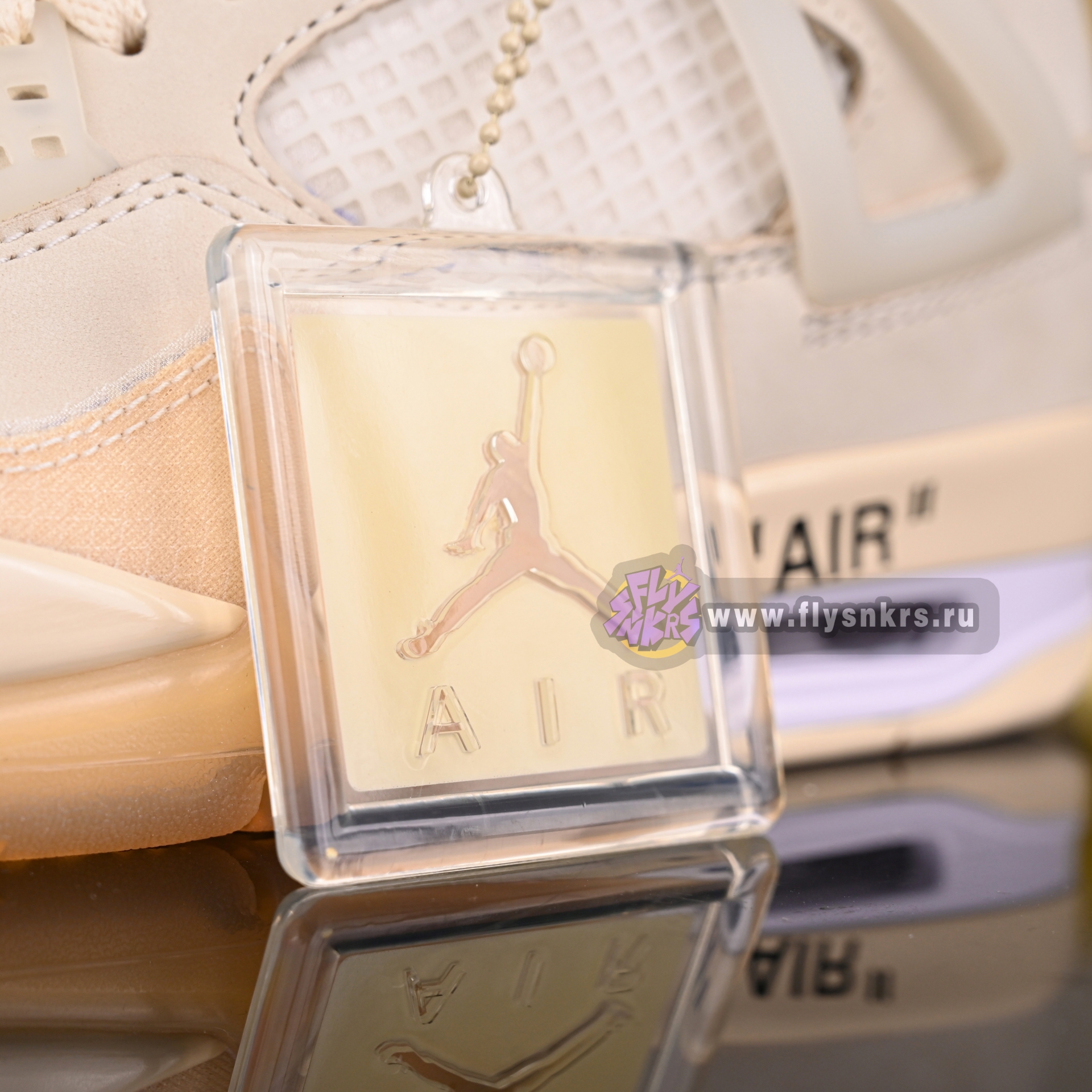 AIR JORDAN OFF-WHITE X WMNS AIR JORDAN 4 SP 'SAIL' CV9388-100