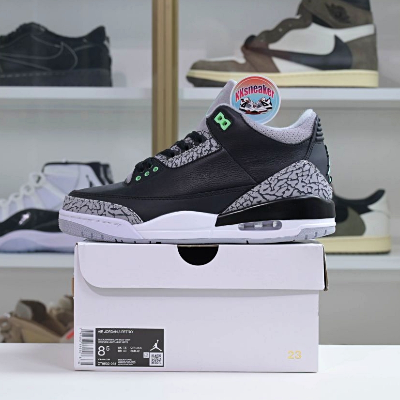 Air Jordan 3 Green Glow   AJ3