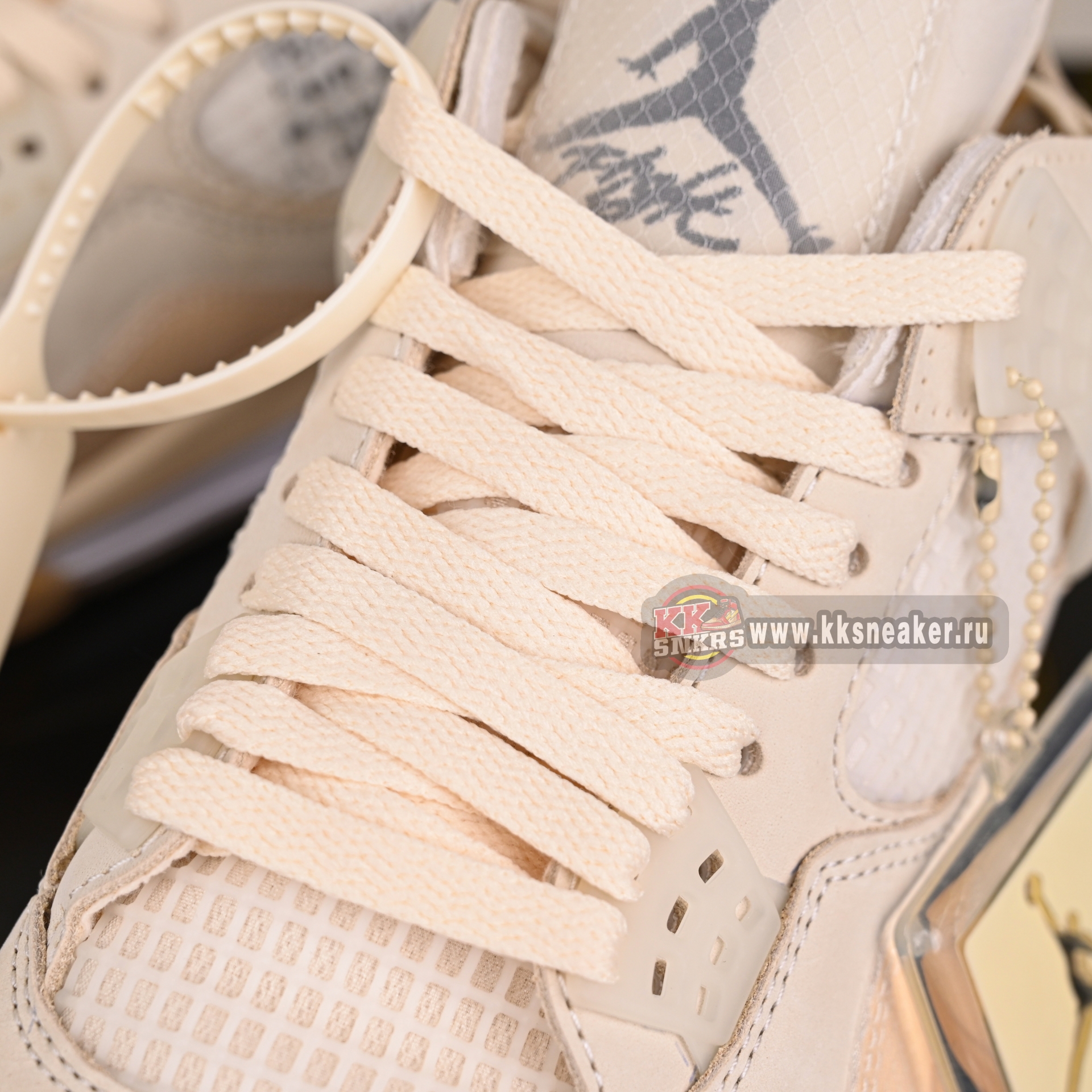 AIR JORDAN OFF-WHITE X WMNS AIR JORDAN 4 SP 'SAIL' CV9388-100