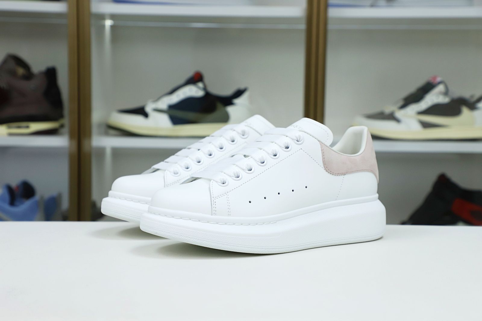 Alexander McQueen PARIS PINK SUEDE HEEL