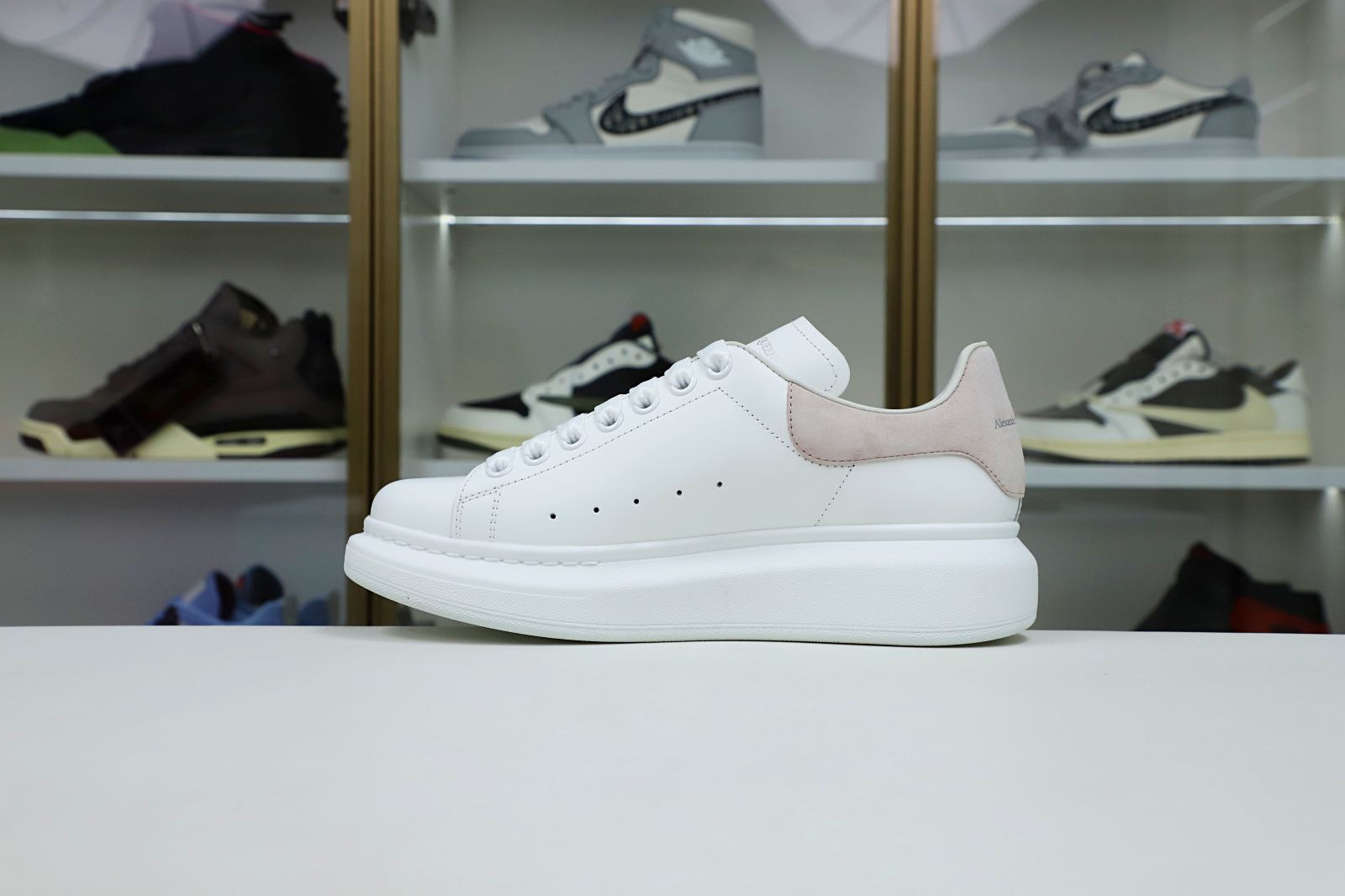 Alexander McQueen PARIS PINK SUEDE HEEL