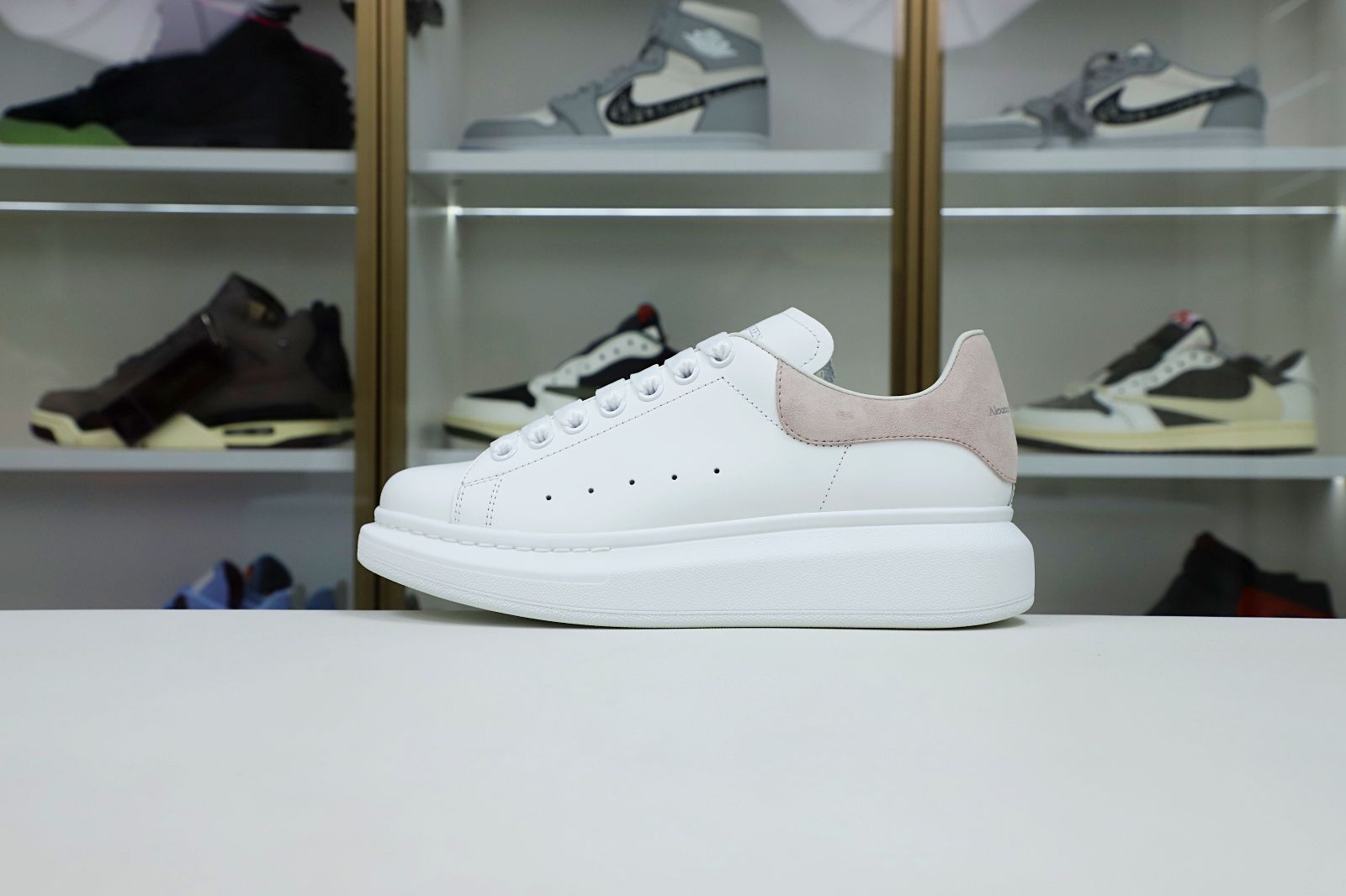 Alexander McQueen PARIS PINK SUEDE HEEL