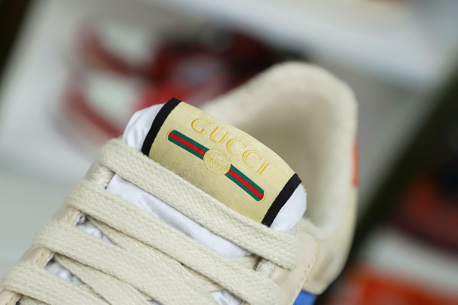 GUCCl  Screener Leather Sneaker GG