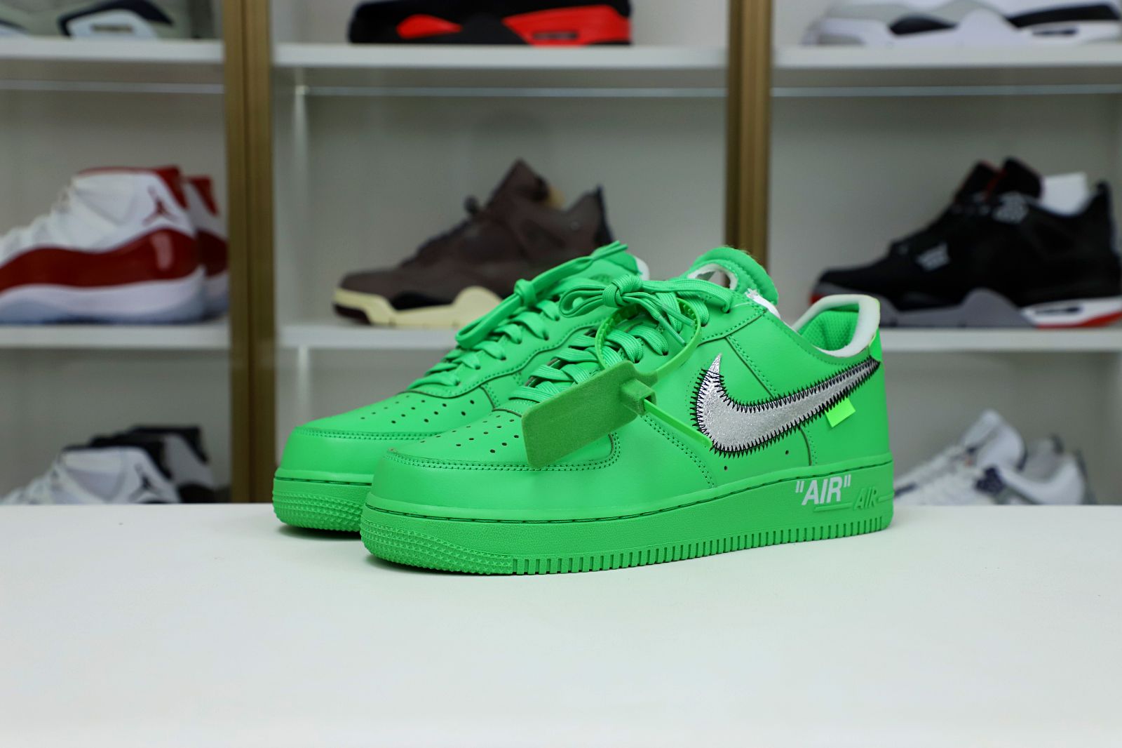 OFF WHITE NIKE AIR FORCE 1 LOW GREEN