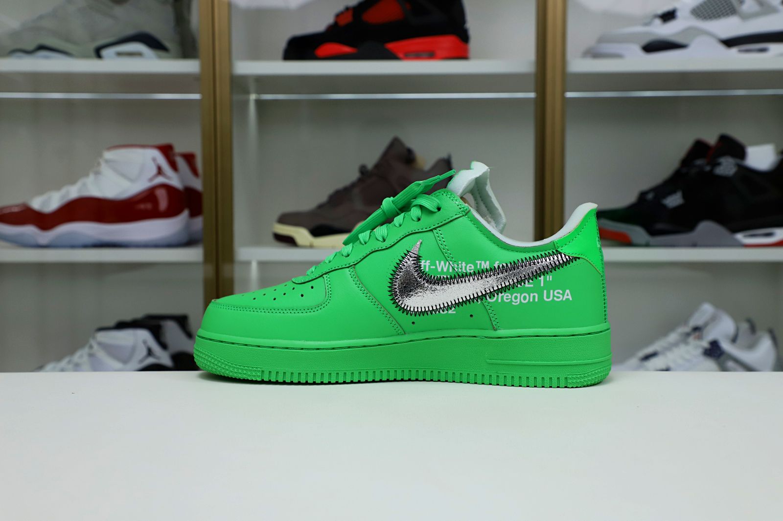 OFF WHITE NIKE AIR FORCE 1 LOW GREEN