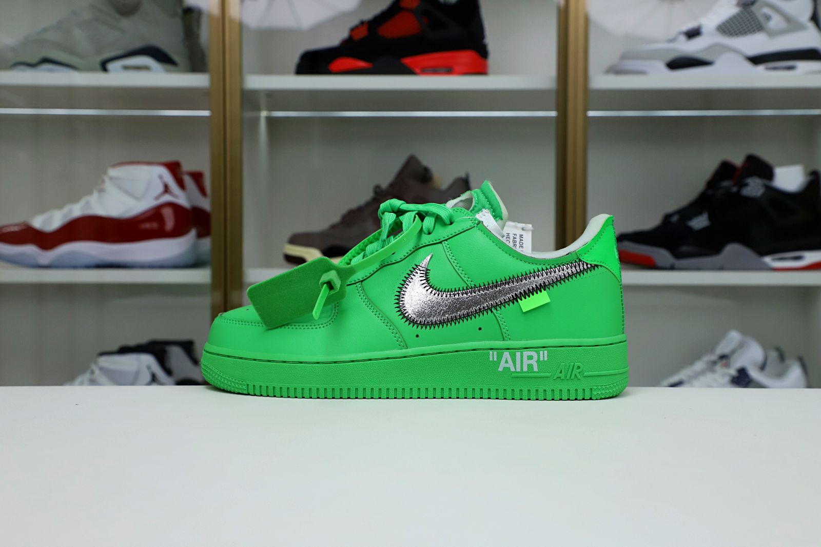 OFF WHITE NIKE AIR FORCE 1 LOW GREEN