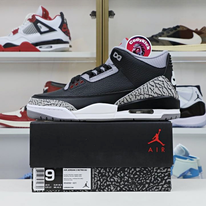 Jordan Air Jordan 3 retro blackcement 2018(854262-001)