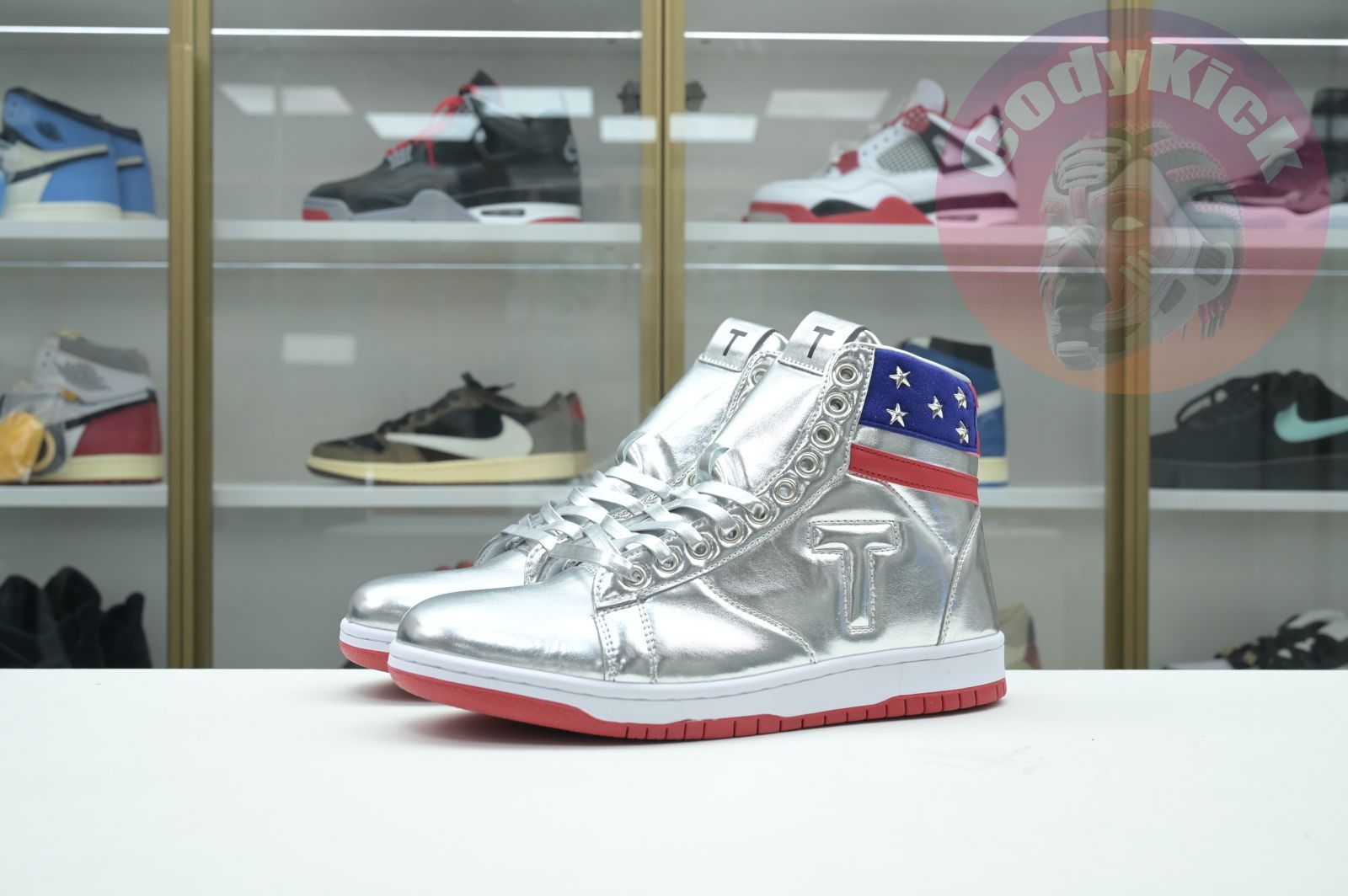 Never Surrender Trump sneakers MAGA.1