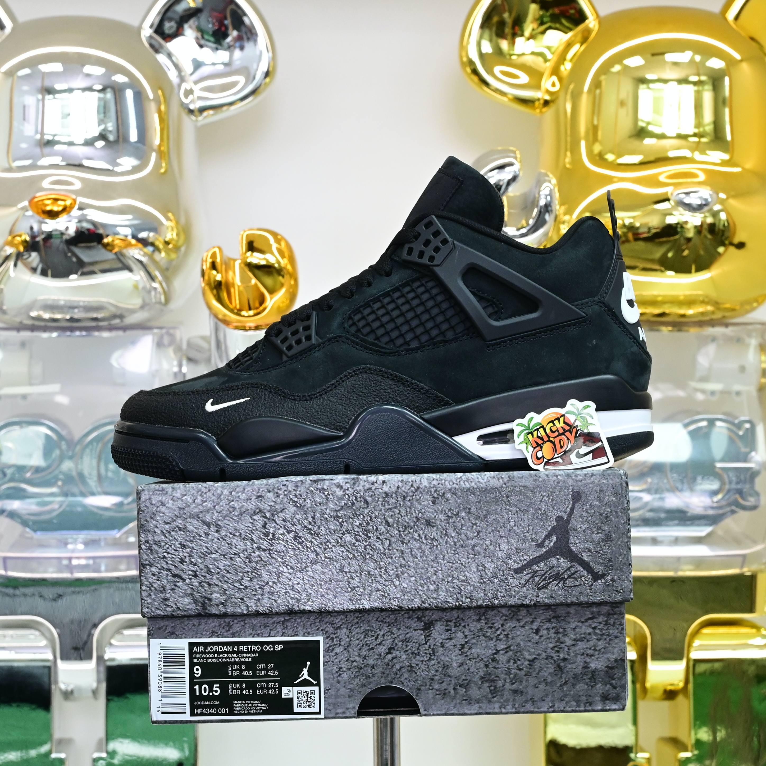 Nigel Sylvester x Air Jordan 4 OG Black