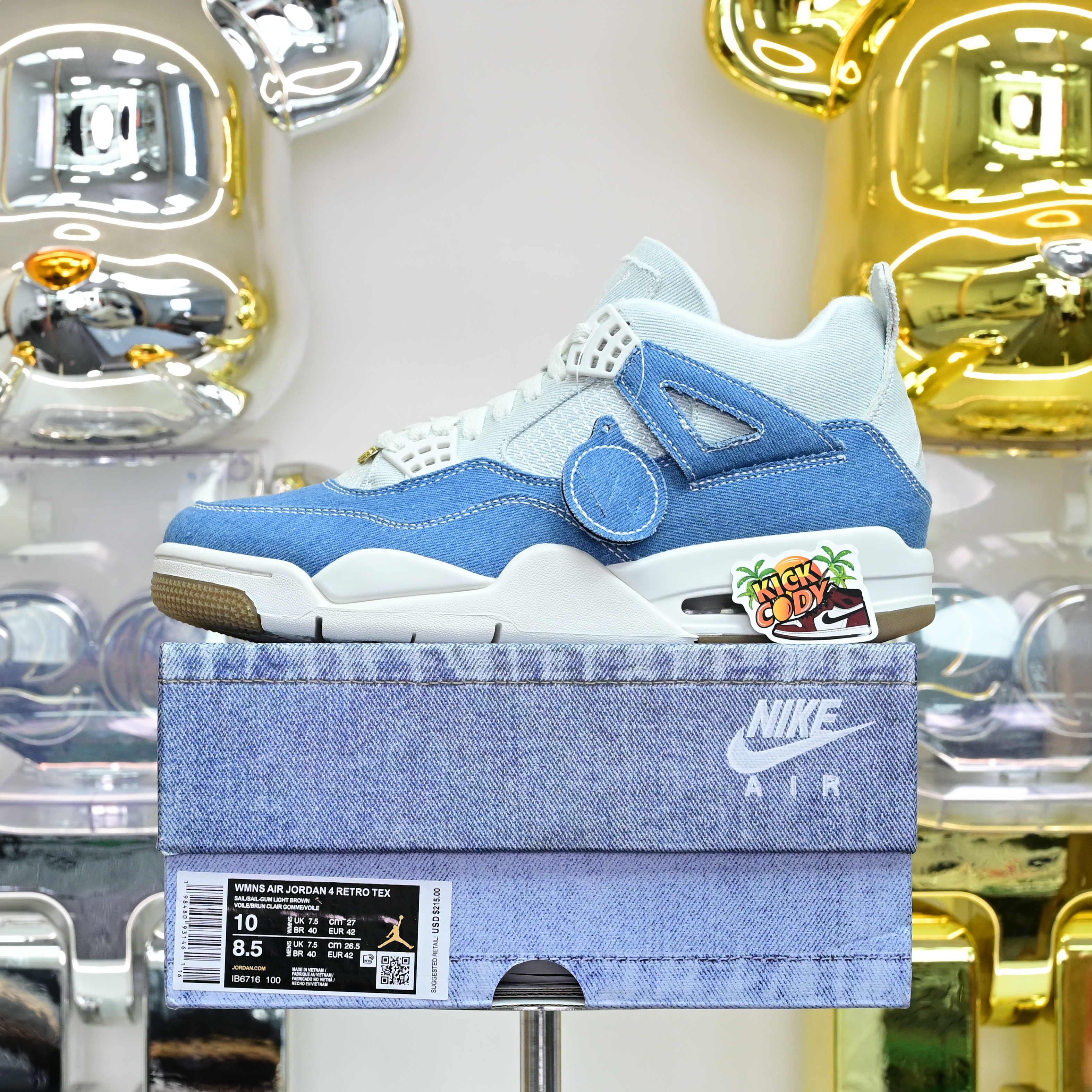 Air Jordan 4 Denim“Worn Blue” IB6716-100