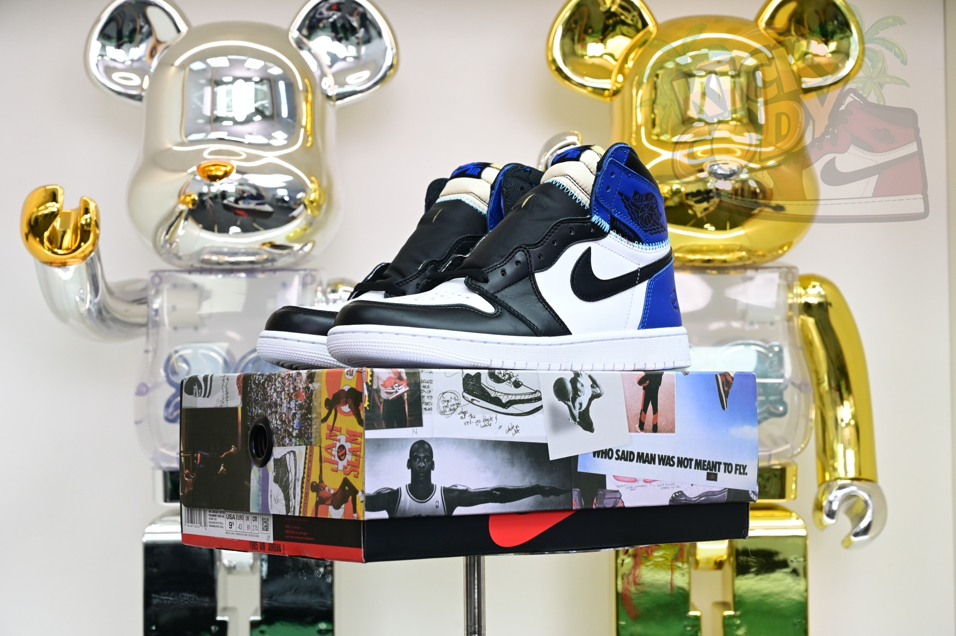 Air Jordan 1 UNDEFEATED x fragment design HIGH OG 107847-001