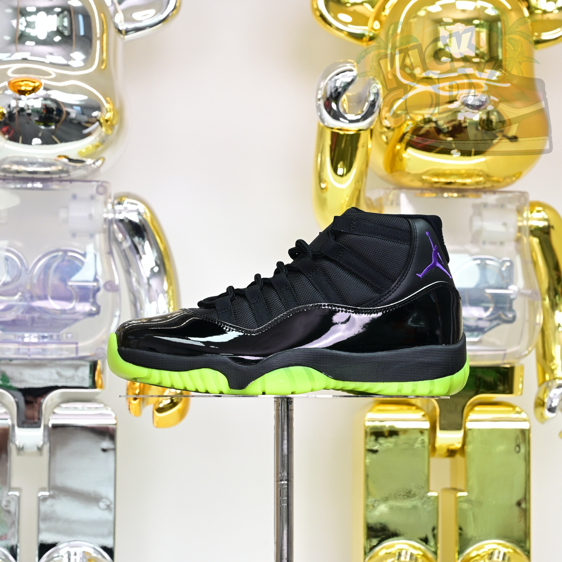 Air Jordan 11 GS Black/Barely Volt   CT8012-003