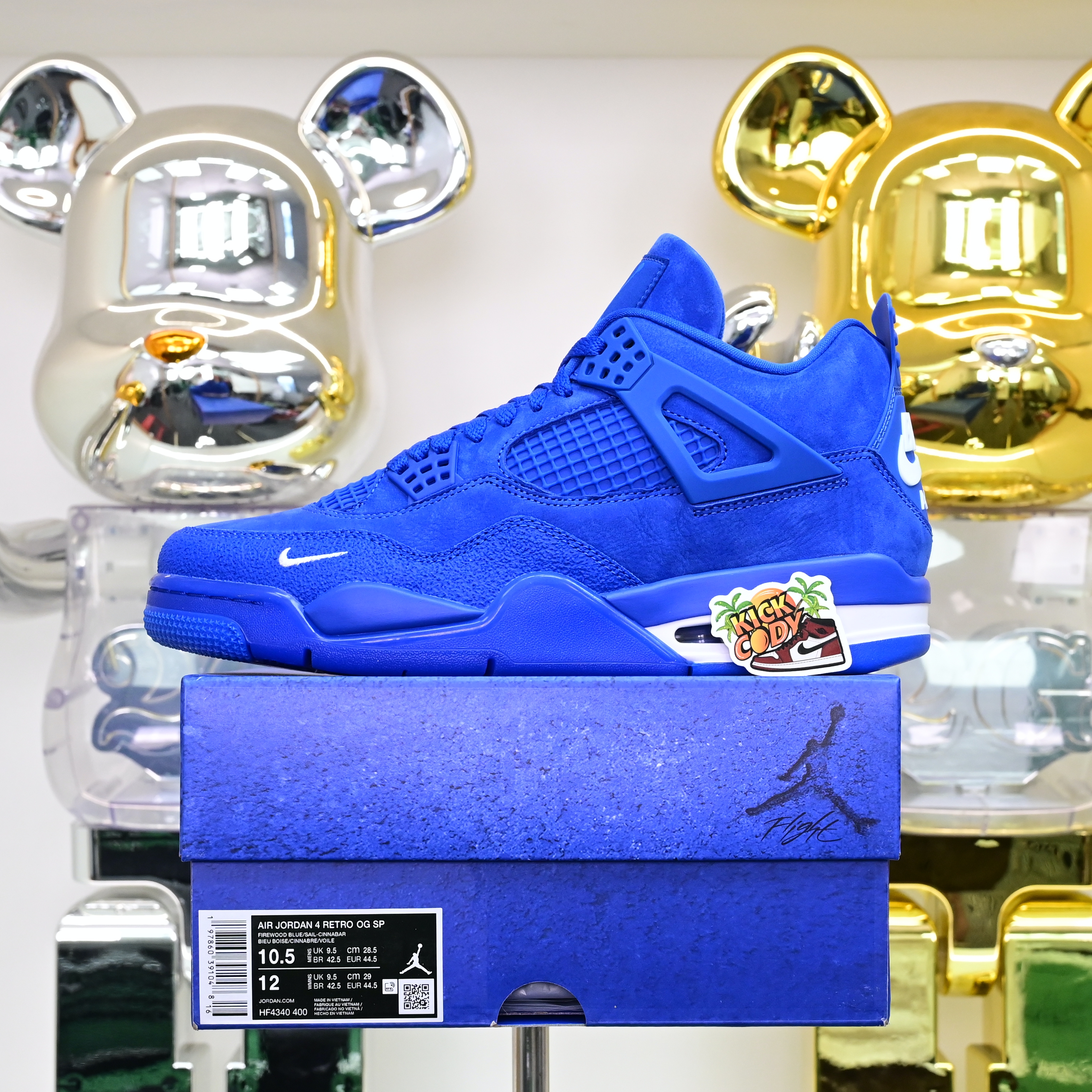 AIR JORDAN 4 RETRO OG SPIREWOOD BLUE SANL HF4340-400