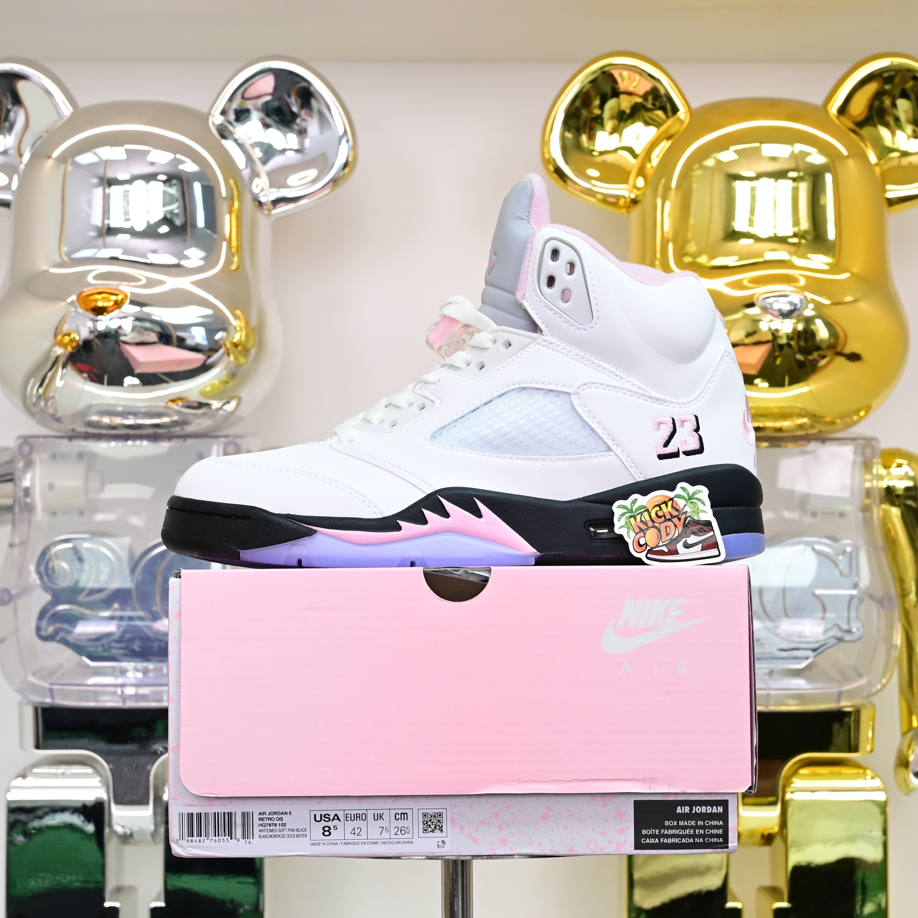 Air Jordan 5“Medium Soft Pink” HQ7978-102