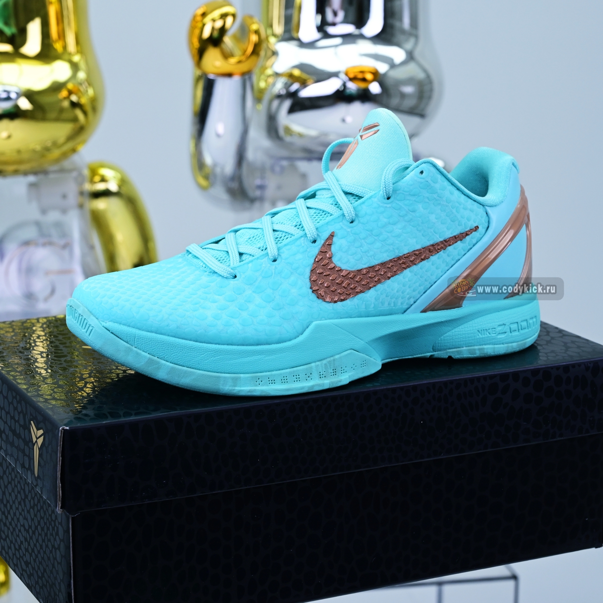 Jalen Brunson x Nike Zoom Kobe 6 Protro Statue of Liberty PE IQ5774-300