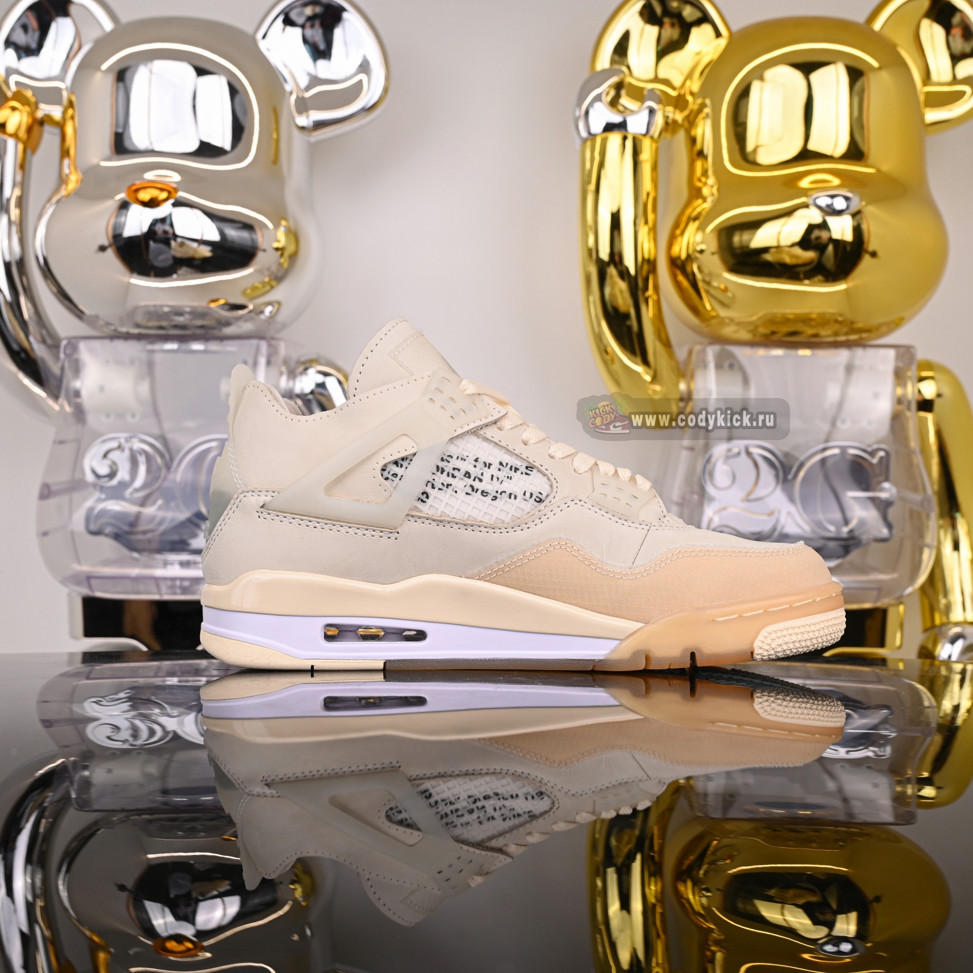 AIR JORDAN OFF-WHITE X WMNS AIR JORDAN 4 SP 'SAIL' CV9388-100