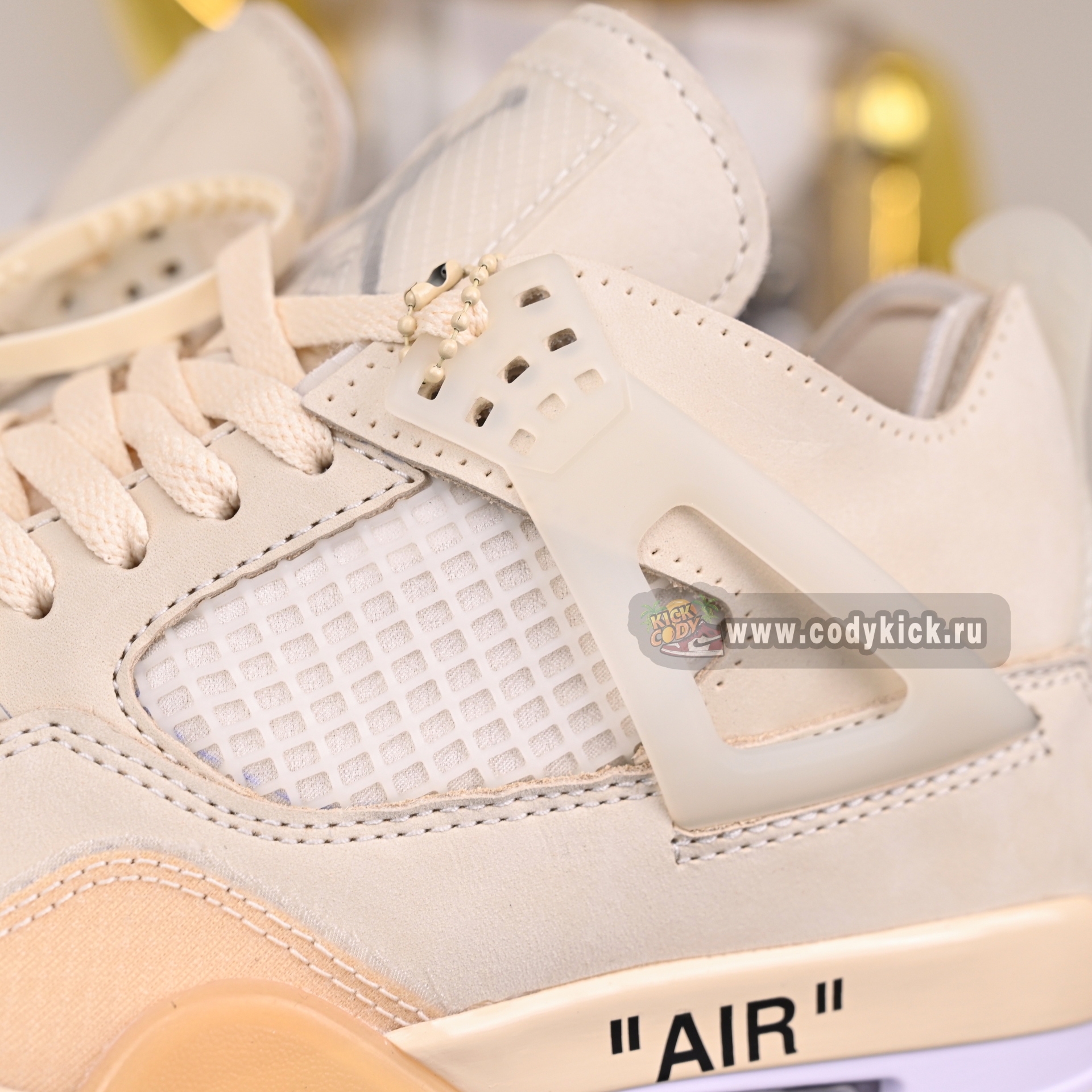 AIR JORDAN OFF-WHITE X WMNS AIR JORDAN 4 SP 'SAIL' CV9388-100