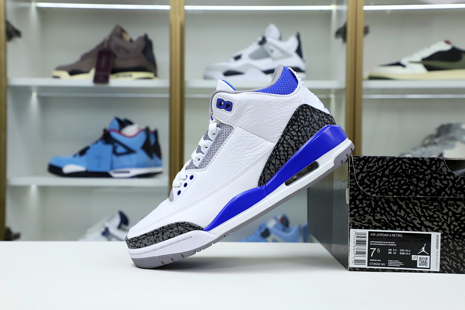 AIR JORDAN 3 RETRO 'RACER BLUE'