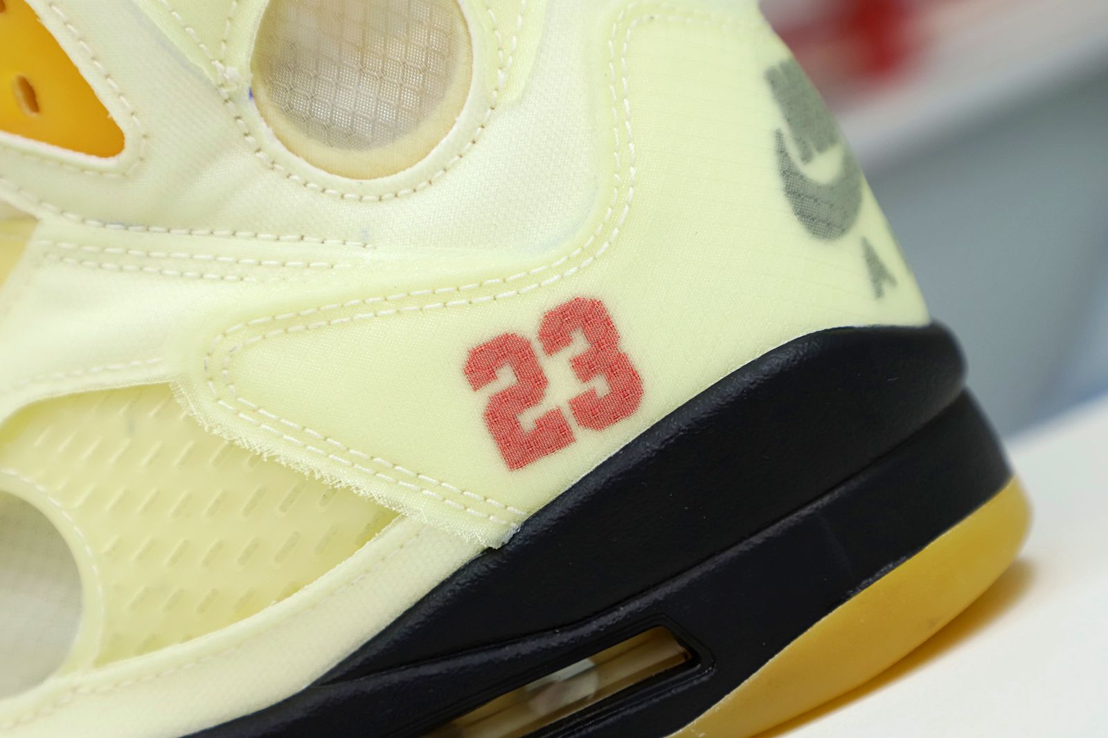 AIR JORDAN OFF-WHITE X AIR JORDAN 5 RETRO SP PS 'SAIL'