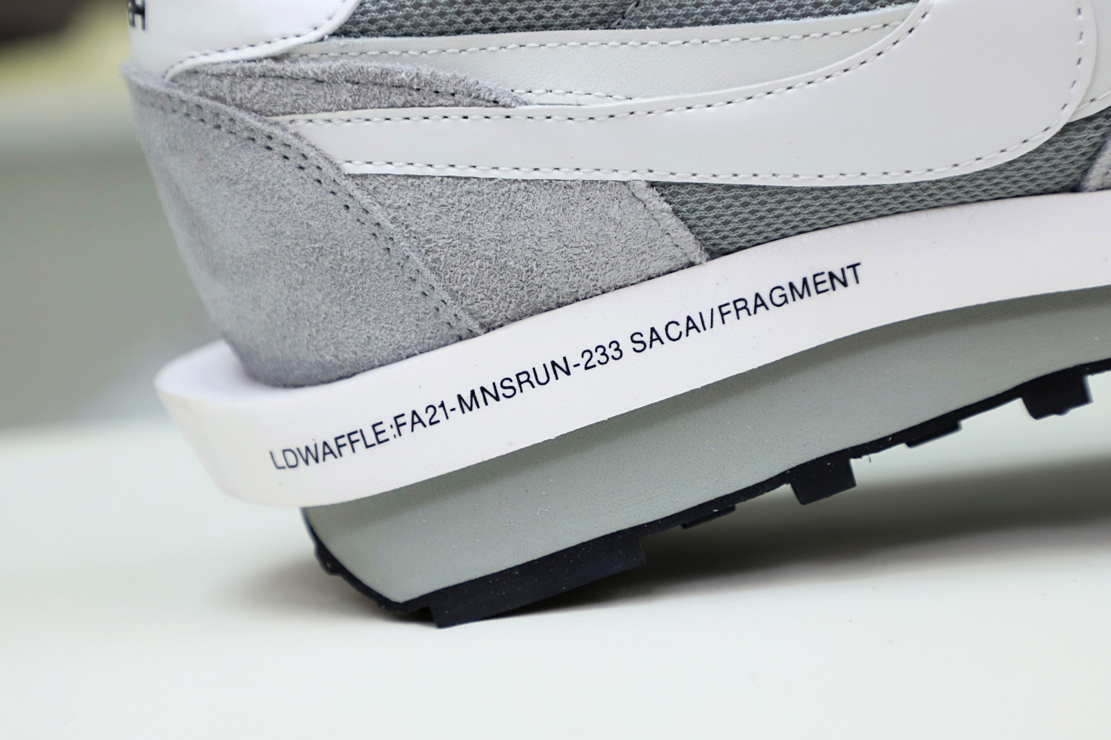 FRAGMENT DESIGN X SACAI X LDV WAFFLE 'LIGHT SMOKE GREY'