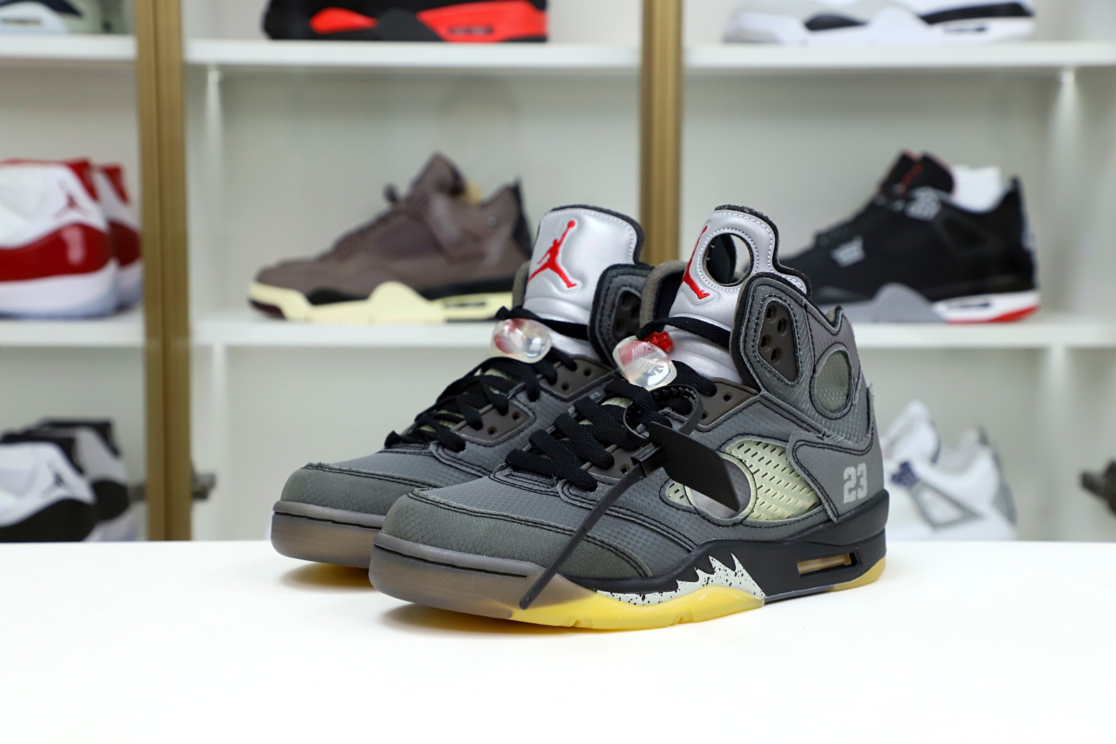 OFF-WHITE X AIR JORDAN 5 RETRO SP 'MUSLIN'