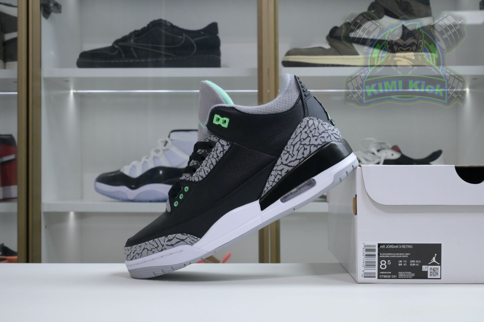 Air Jordan 3 Green Glow