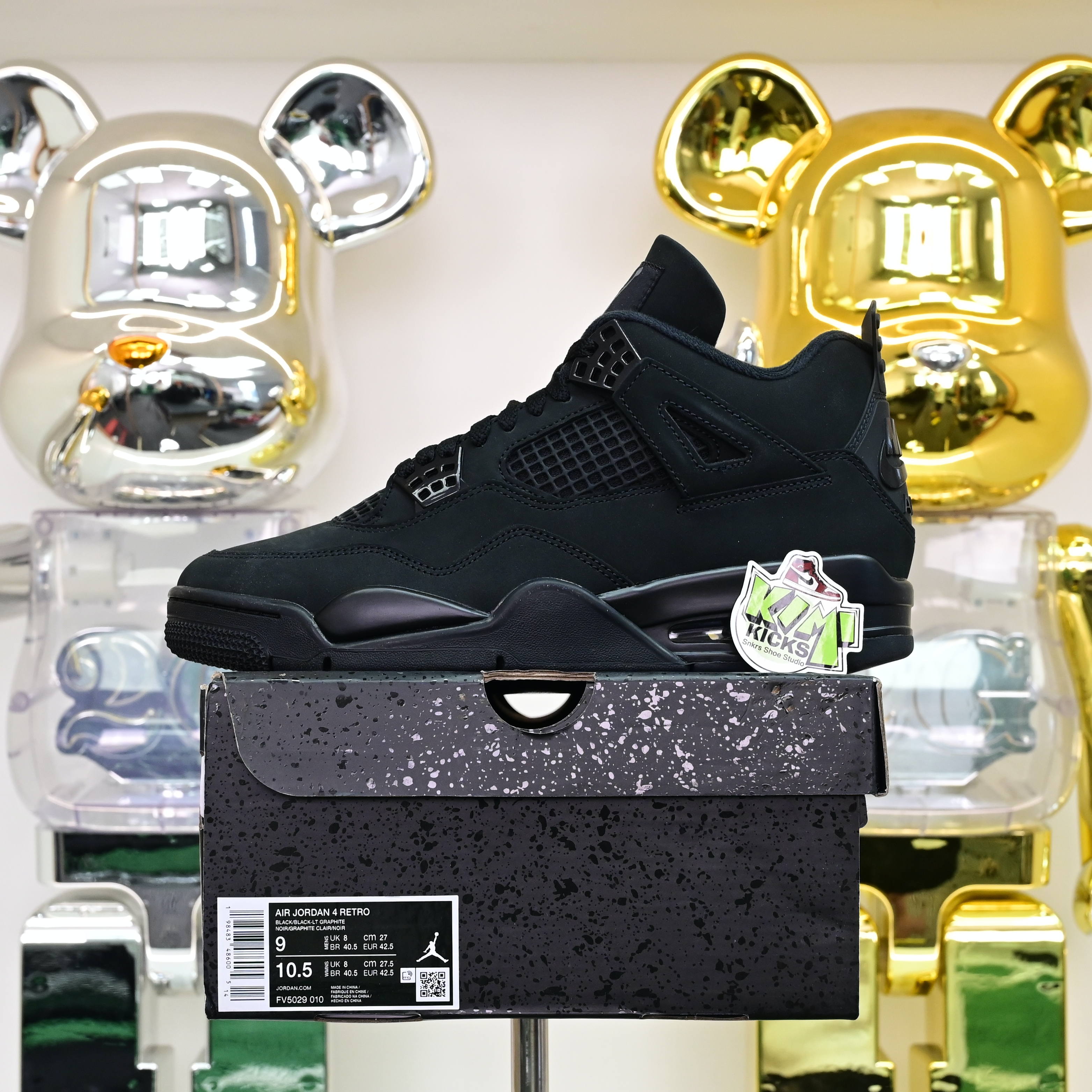 AIR JORDAN 4 RETRO 'BLACK CAT' 2025 FV5029-010