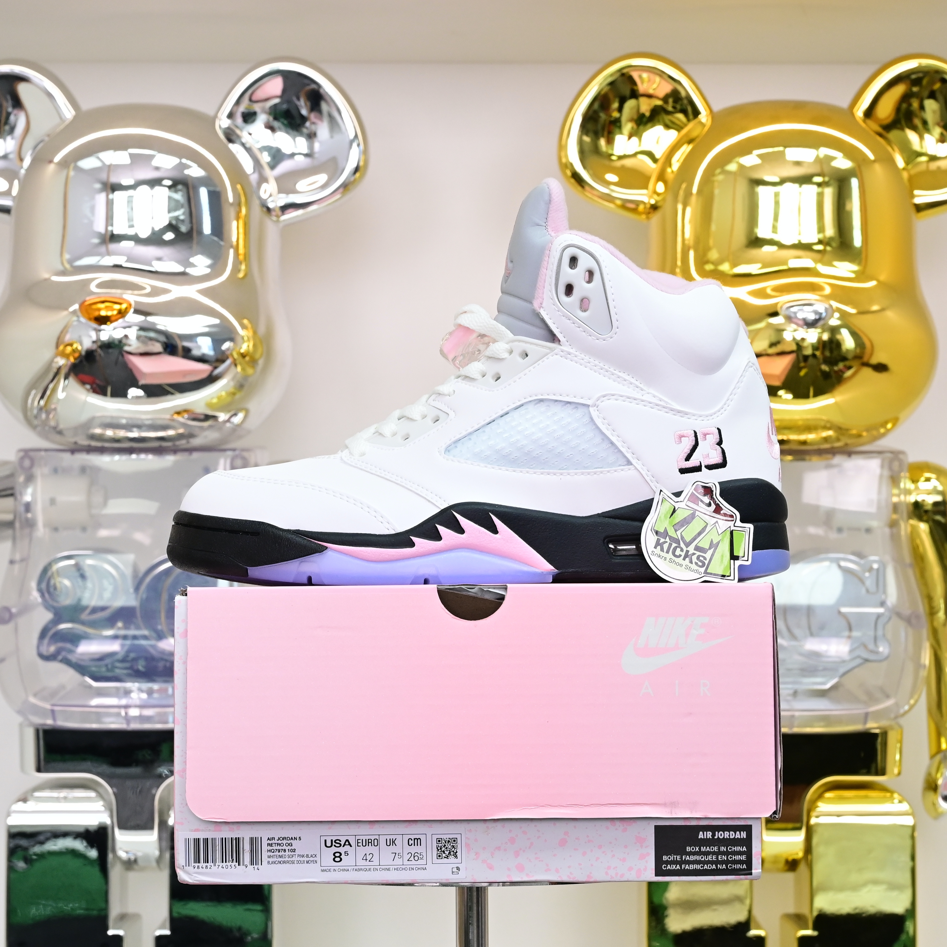 Air Jordan 5“Medium Soft Pink” HQ7978-102