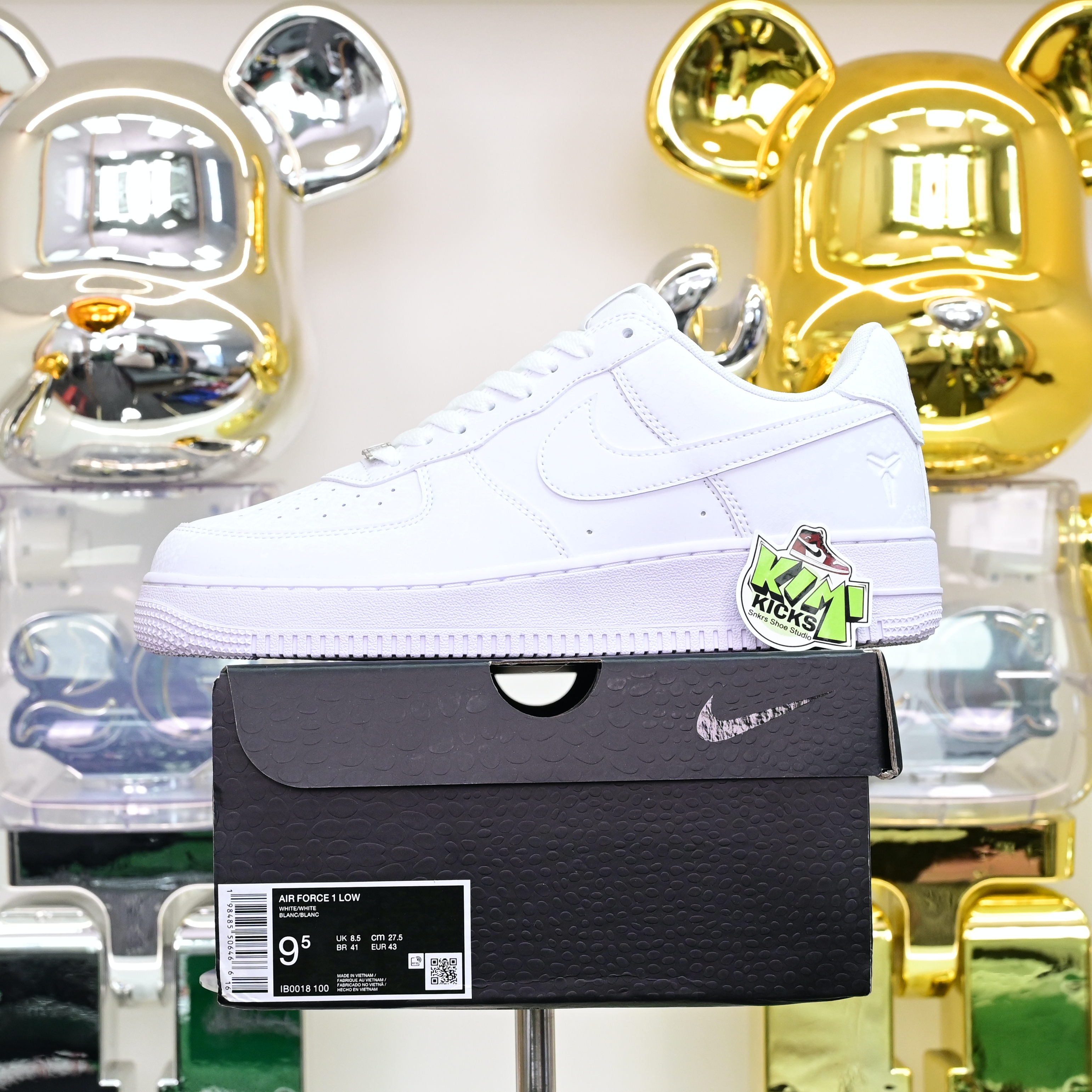 Nike Air Force 1 Low Kobe Forever White  IB0018-100