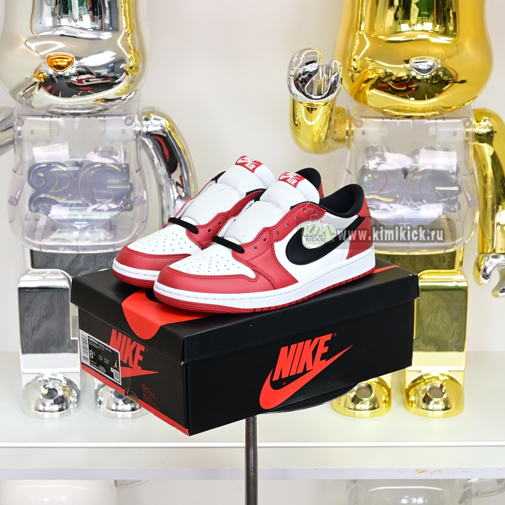 Air Jordan 1 RETRO LOW OG“Black Muslin Varsity Red” HQ6998-600