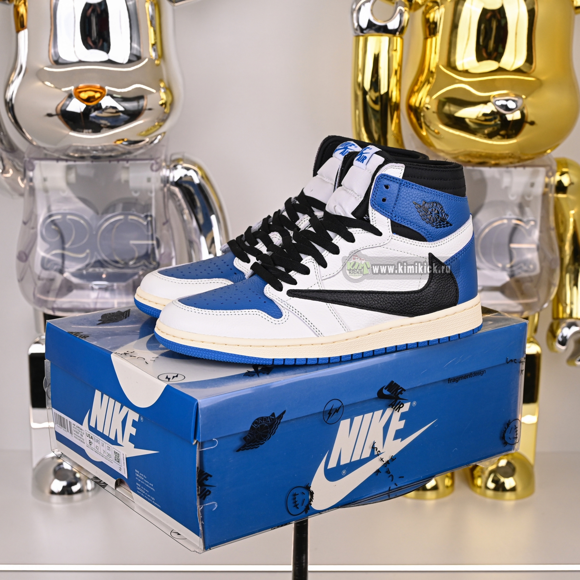 FRAGMENT DESIGN X TRAVIS SCOTT X AIR JORDAN 1 RETRO HIGH DH3277-105