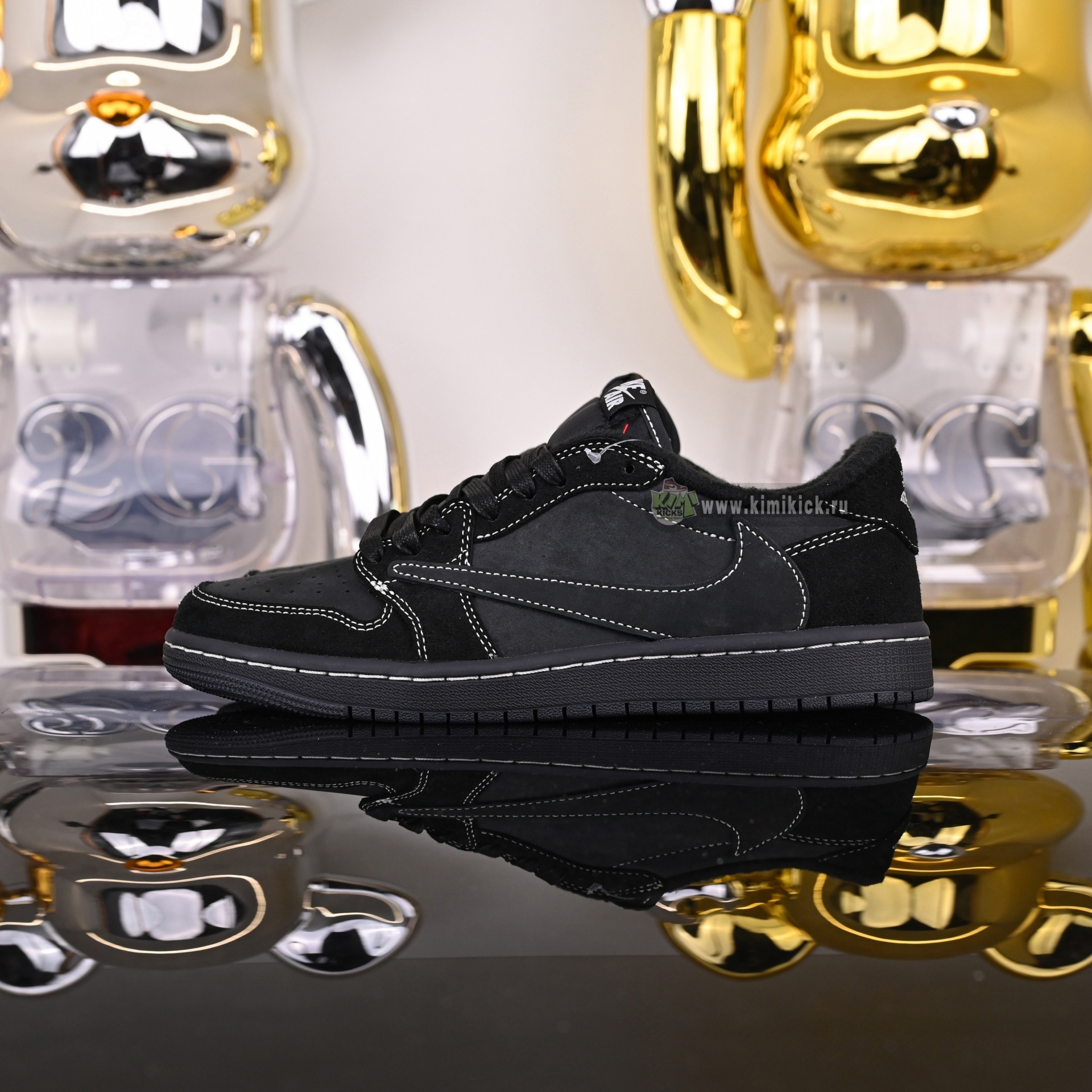 TRAVIS SCOTT X NIKE AIR JORDAN 1 LOW OG “BLACK/PHANTOM” DM7866-001