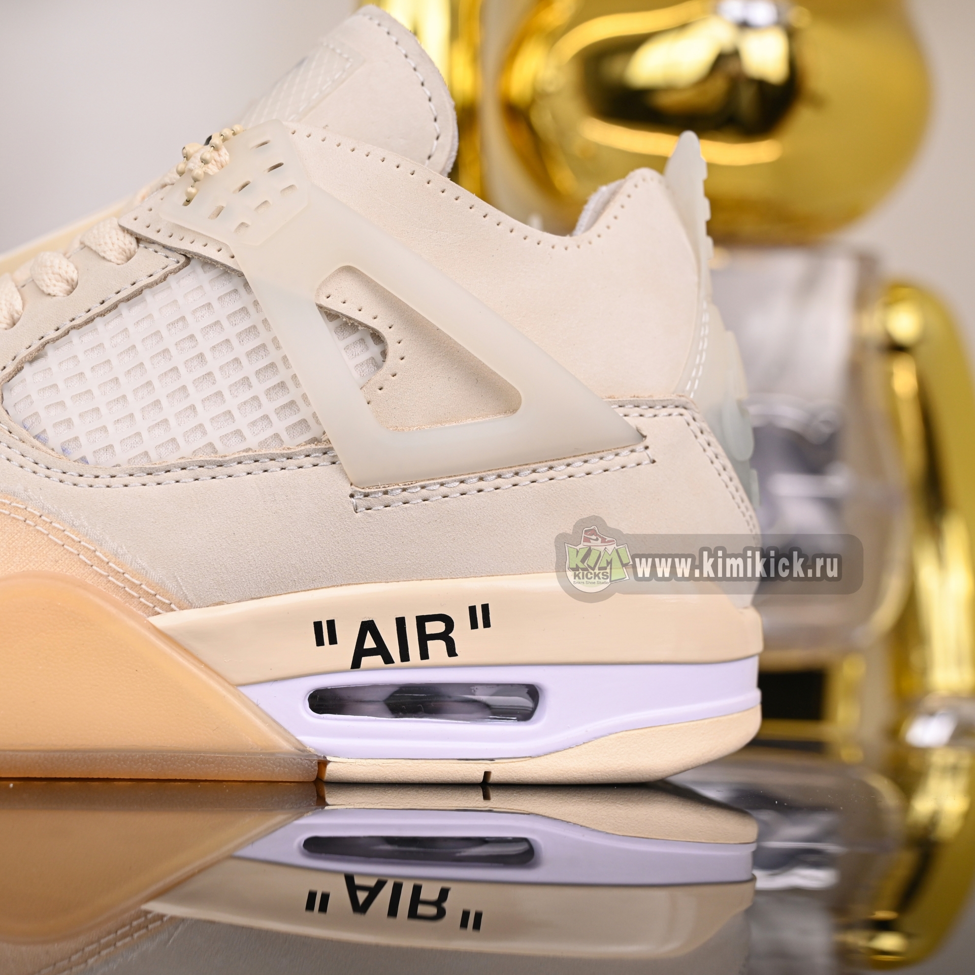 AIR JORDAN OFF-WHITE X WMNS AIR JORDAN 4 SP 'SAIL' CV9388-100