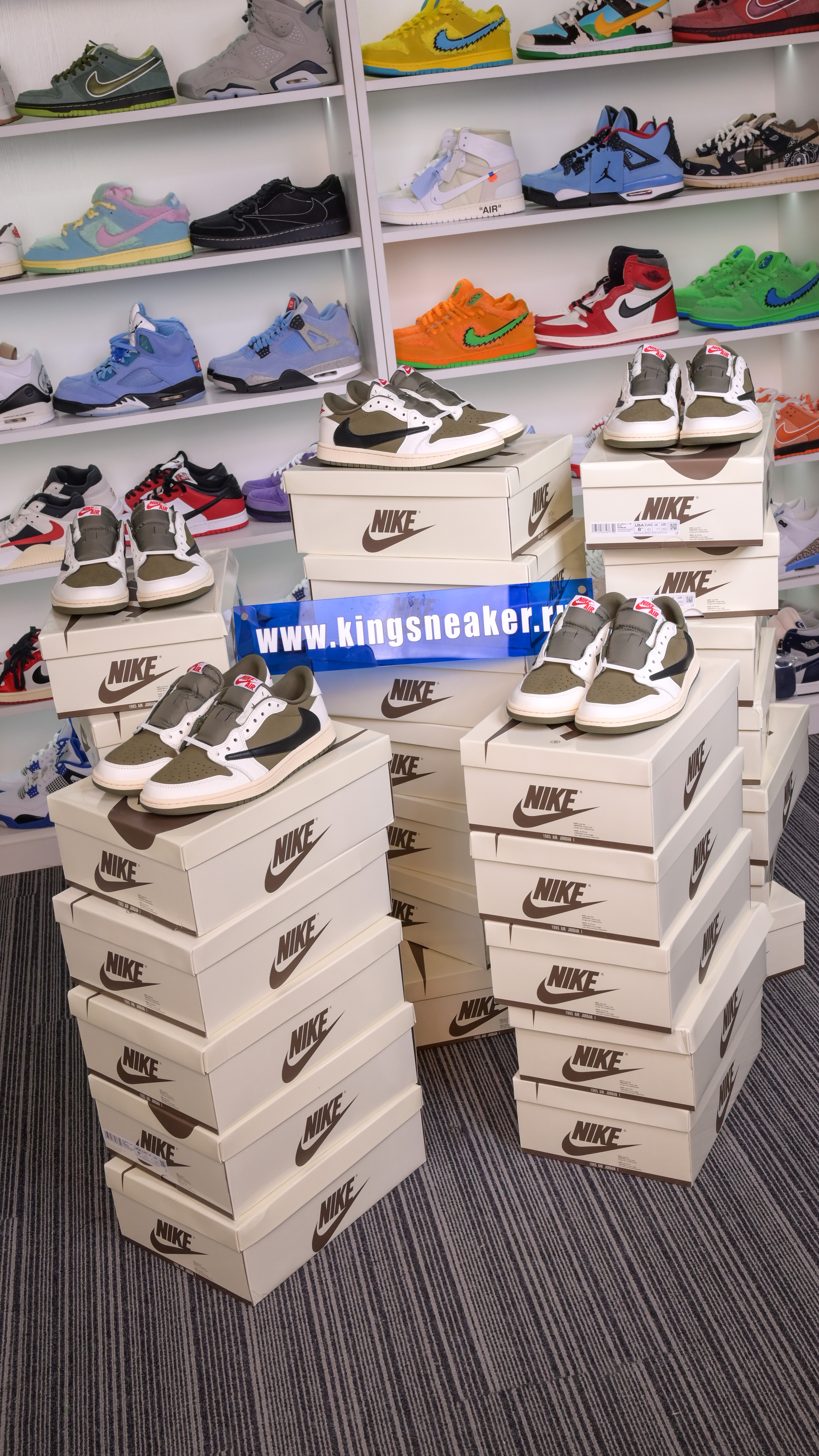 The wait is over! Travis Scott x Jordan Air Jordan 1 Low OG “Medium Olive” is now available!