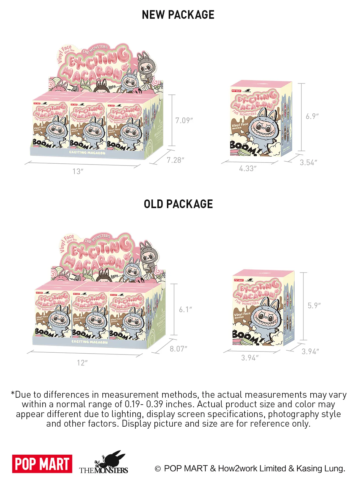 Labubu The Monsters Exciting Macaron Series Plush Pendant Blind Box