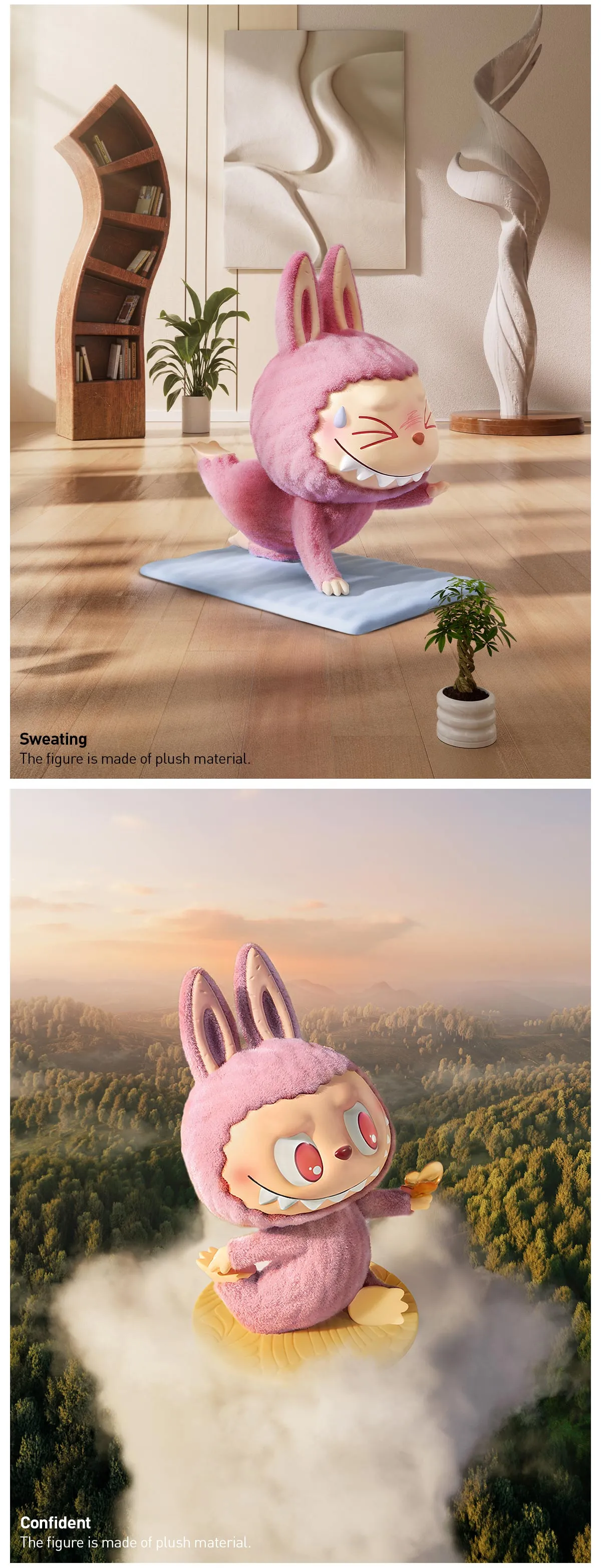 THE MONSTERS Lazy Yoga Series Figures