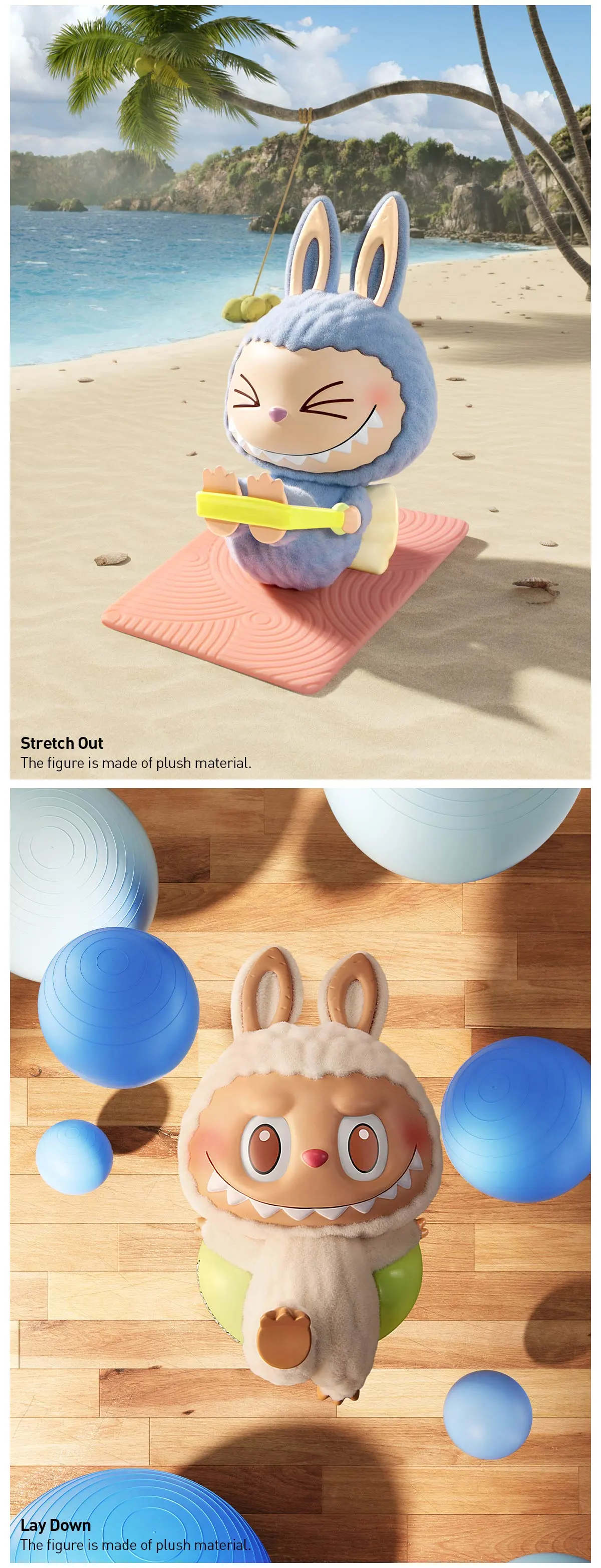 THE MONSTERS Lazy Yoga Series Figures