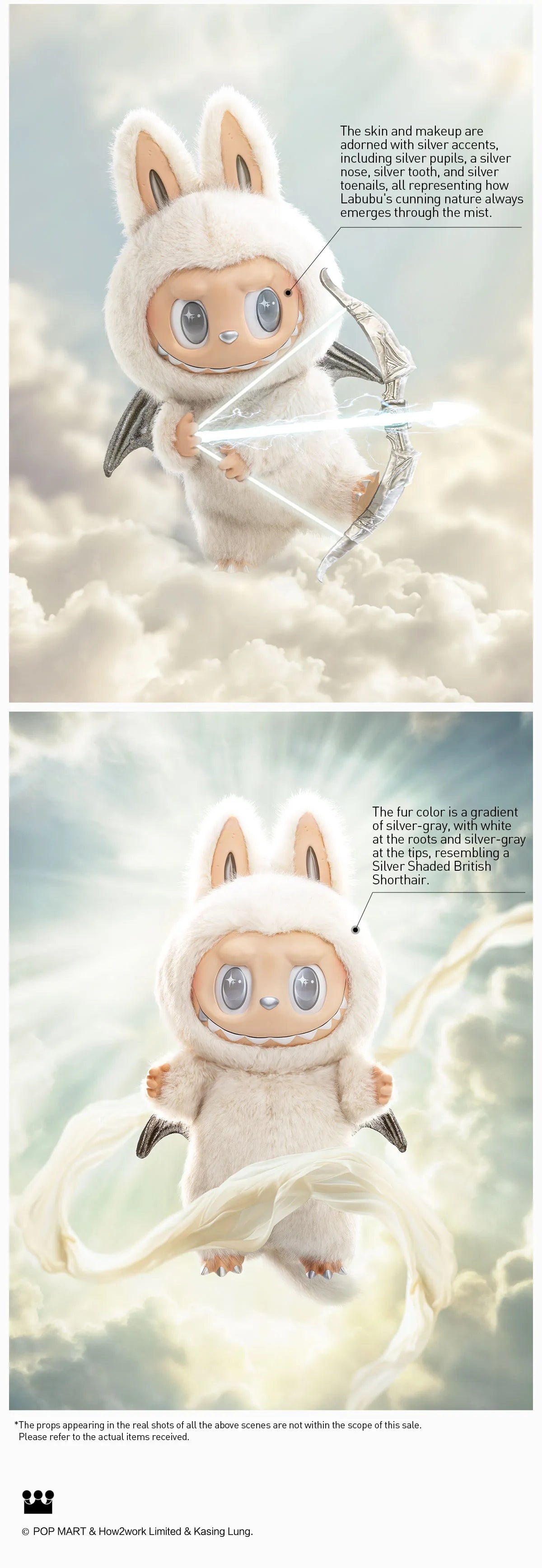ZIMOMO THE MONSTERS V2-ANGEL IN CLOUDS Vinyl Face Doll