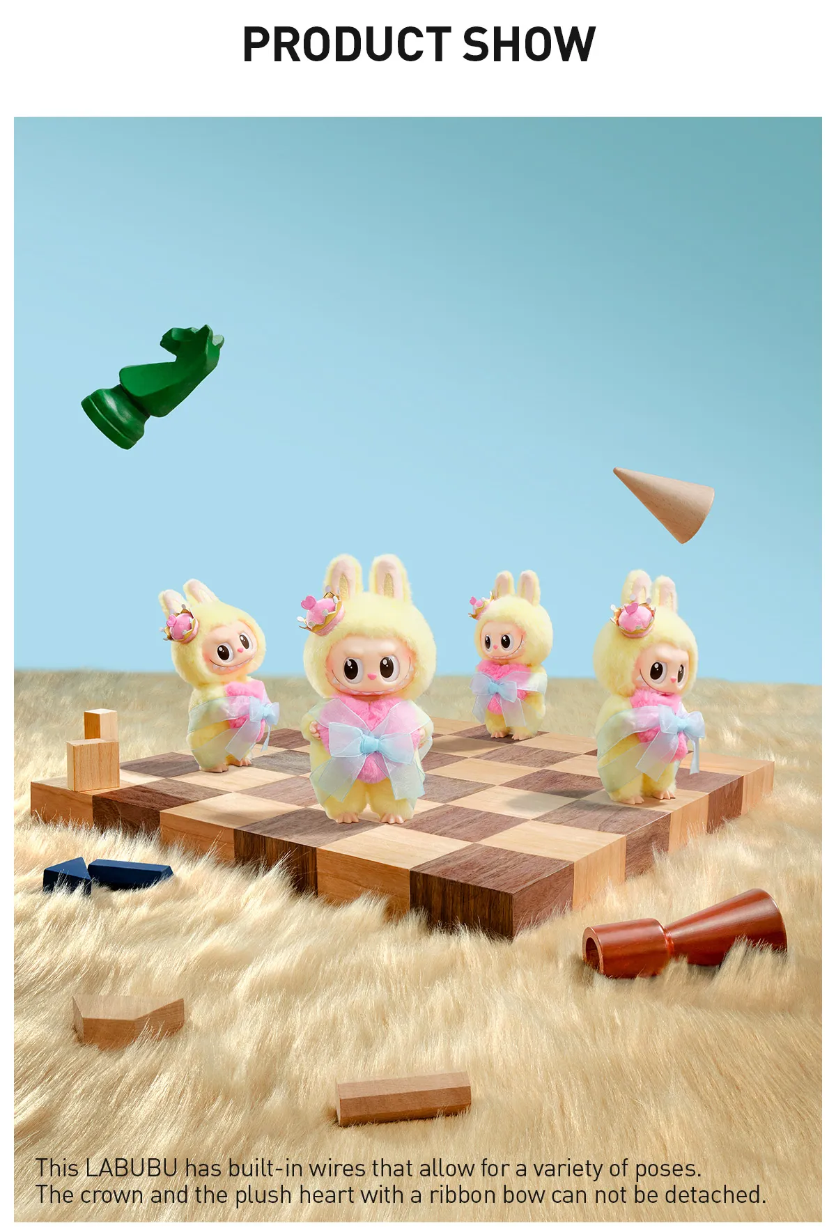 The Monsters Labubu Let's Checkmate Series Vinyl Plush Hanging Card