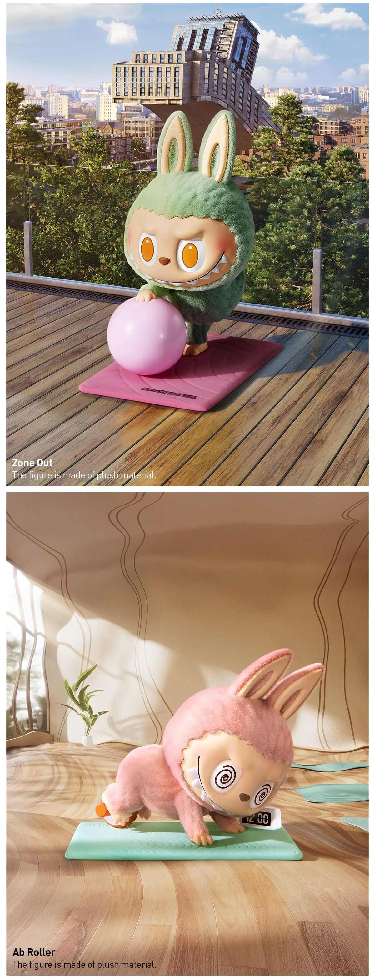 THE MONSTERS Lazy Yoga Series Figures