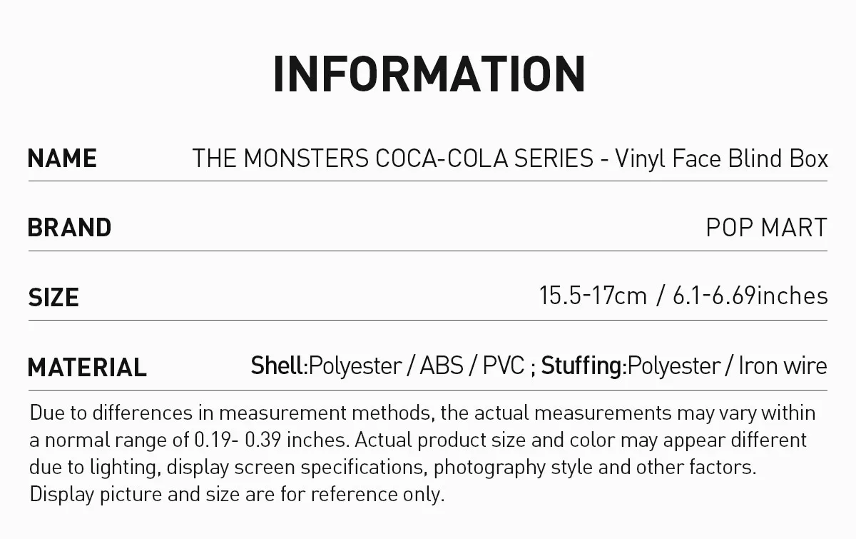 Labubu X Coca-Cola Vinyl Plush Pendant Series